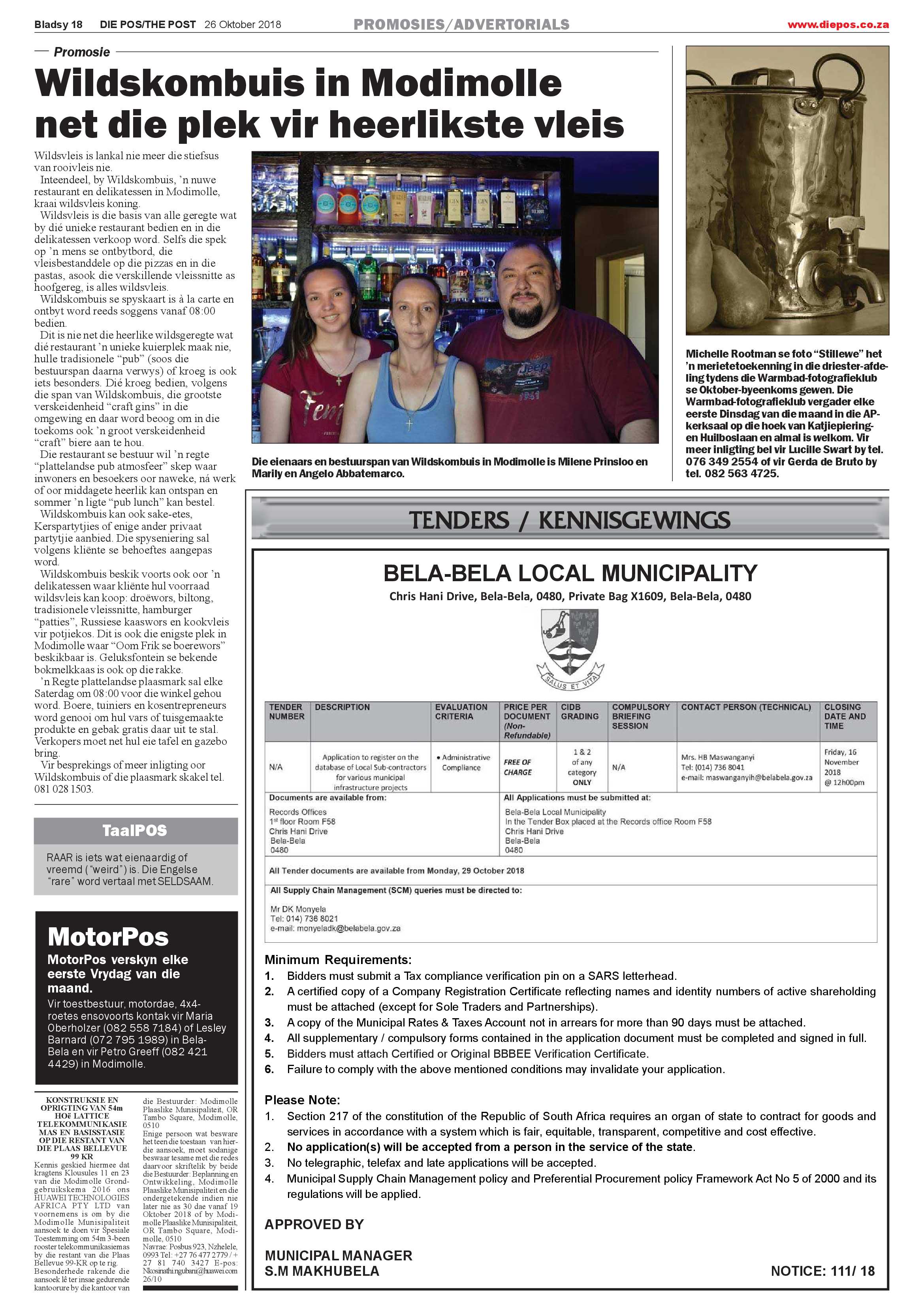 Die Pos 26 October 2018 page 18