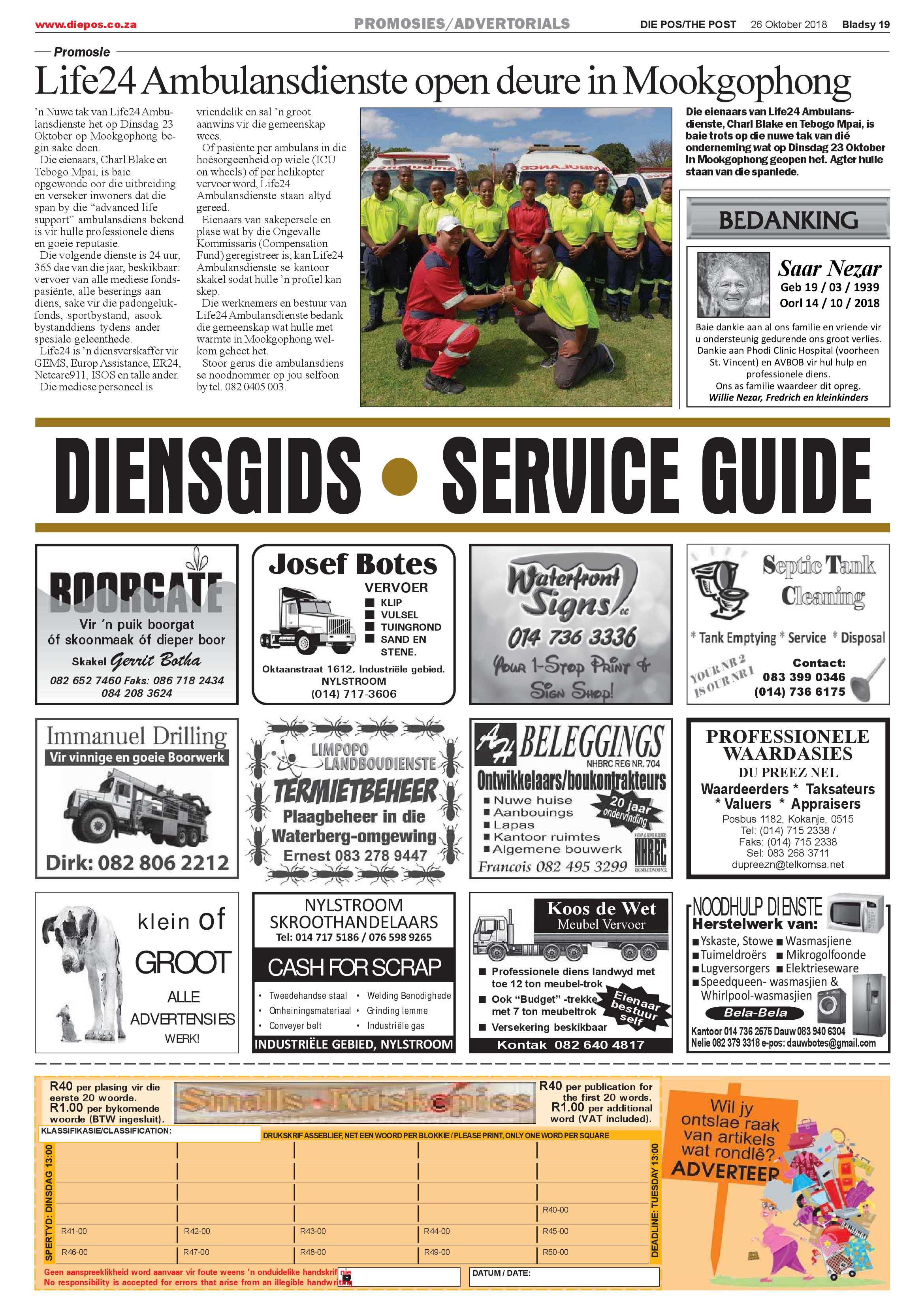 Die Pos 26 October 2018 page 19