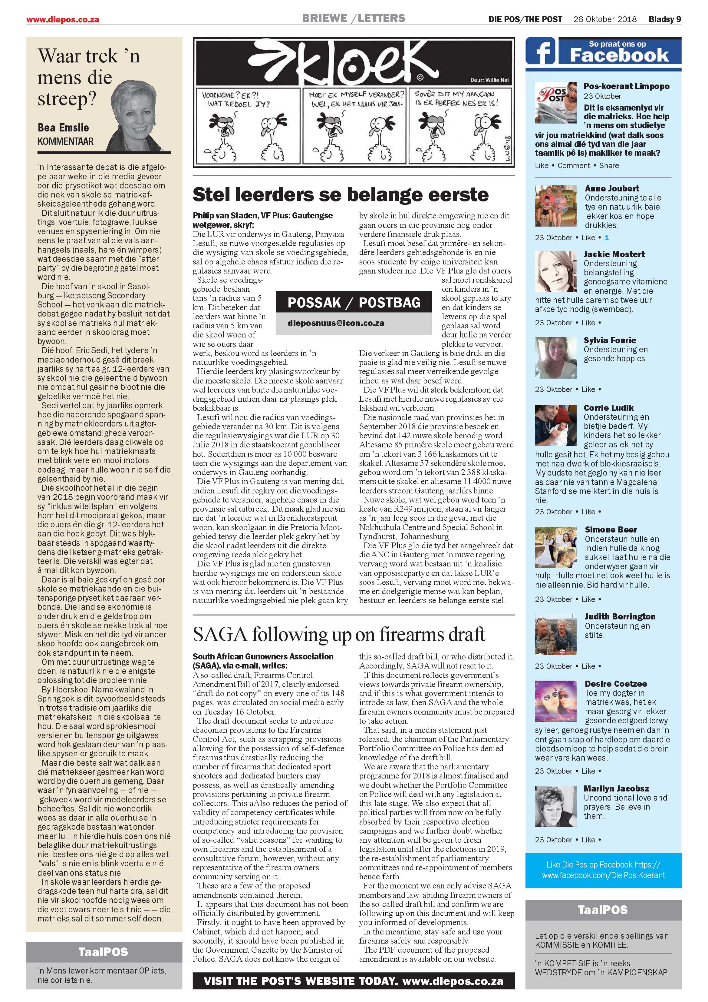 Die Pos 26 October 2018 page 9