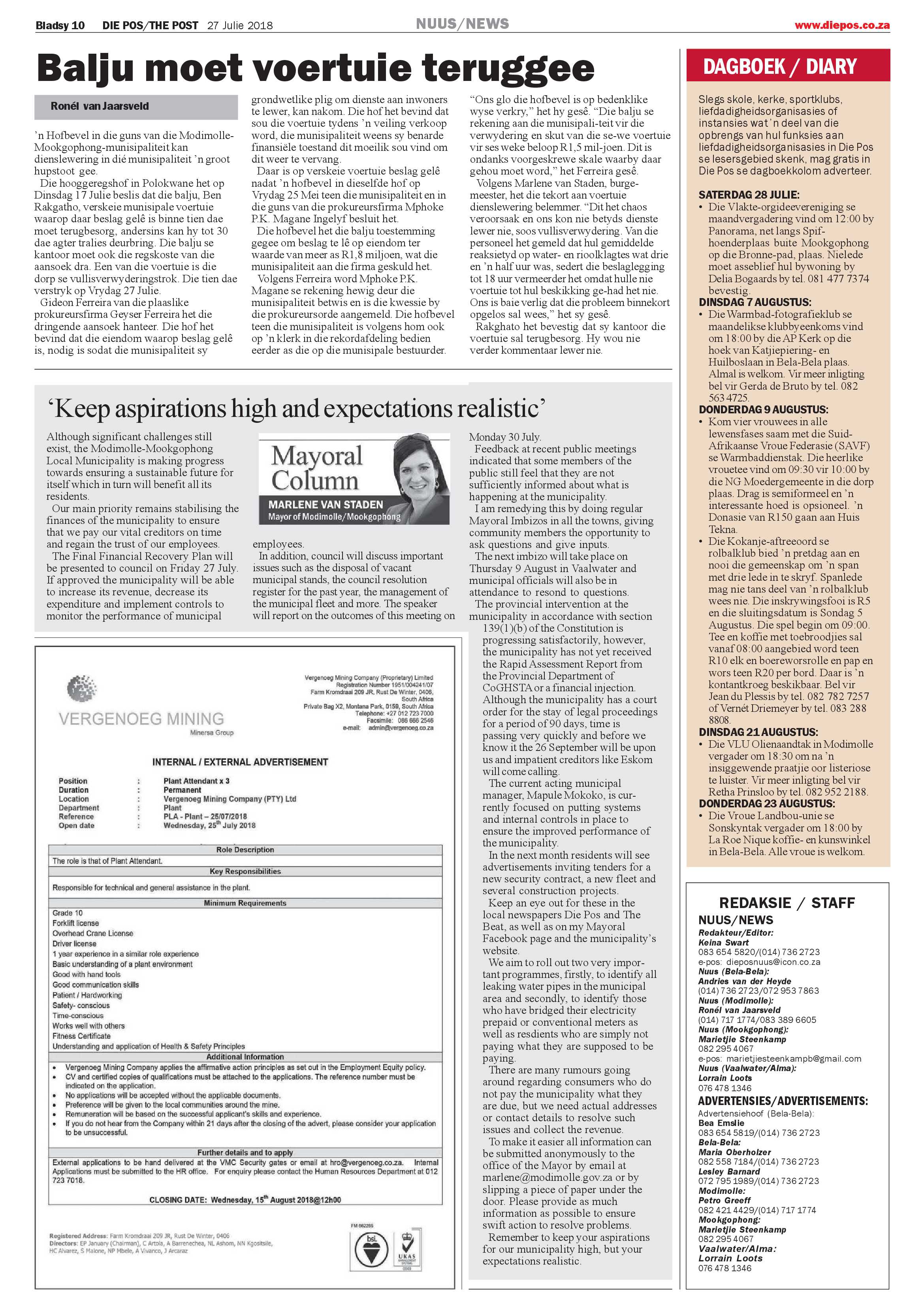 Die Pos 27 July 2018 page 10