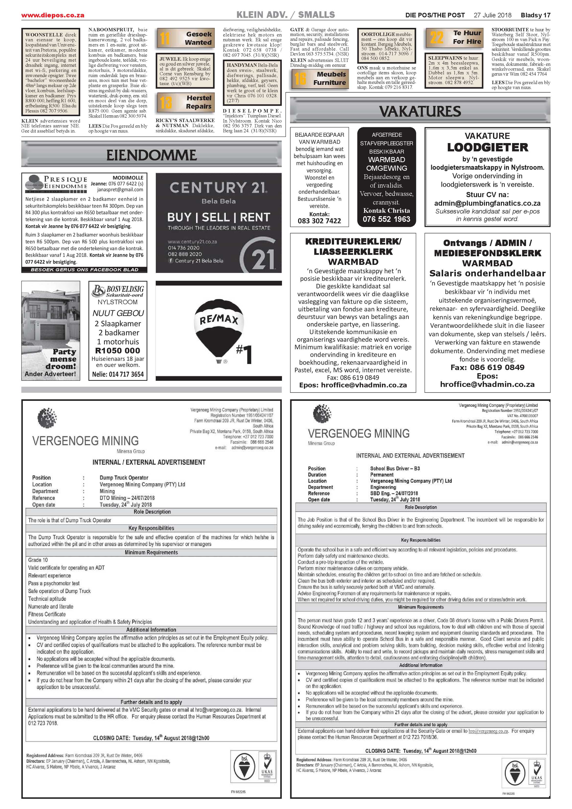 Die Pos 27 July 2018 page 17