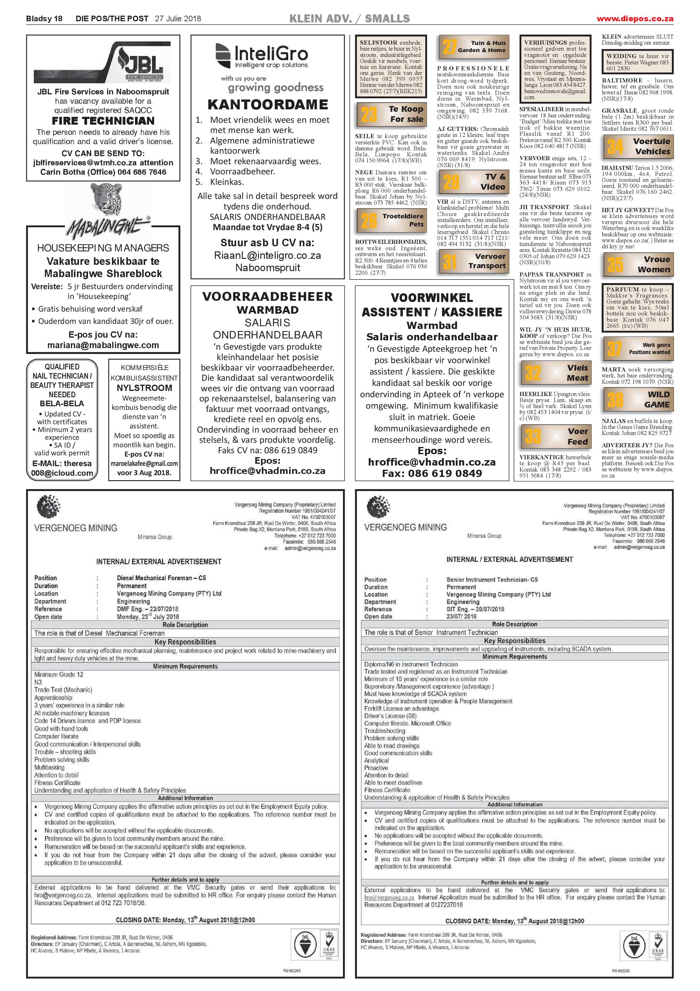 Die Pos 27 July 2018 page 18