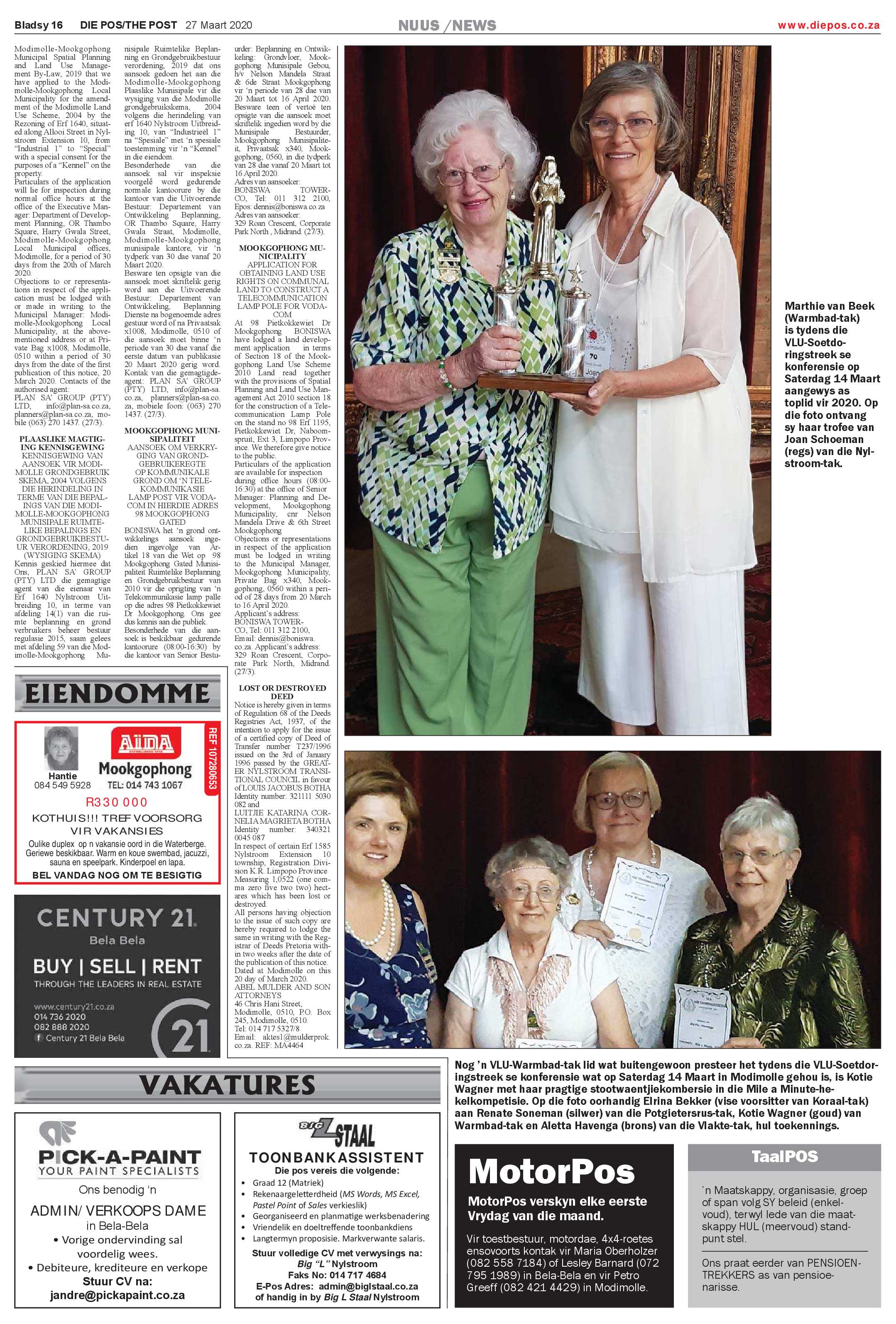 Die Pos 27 Maart 2020 page 16