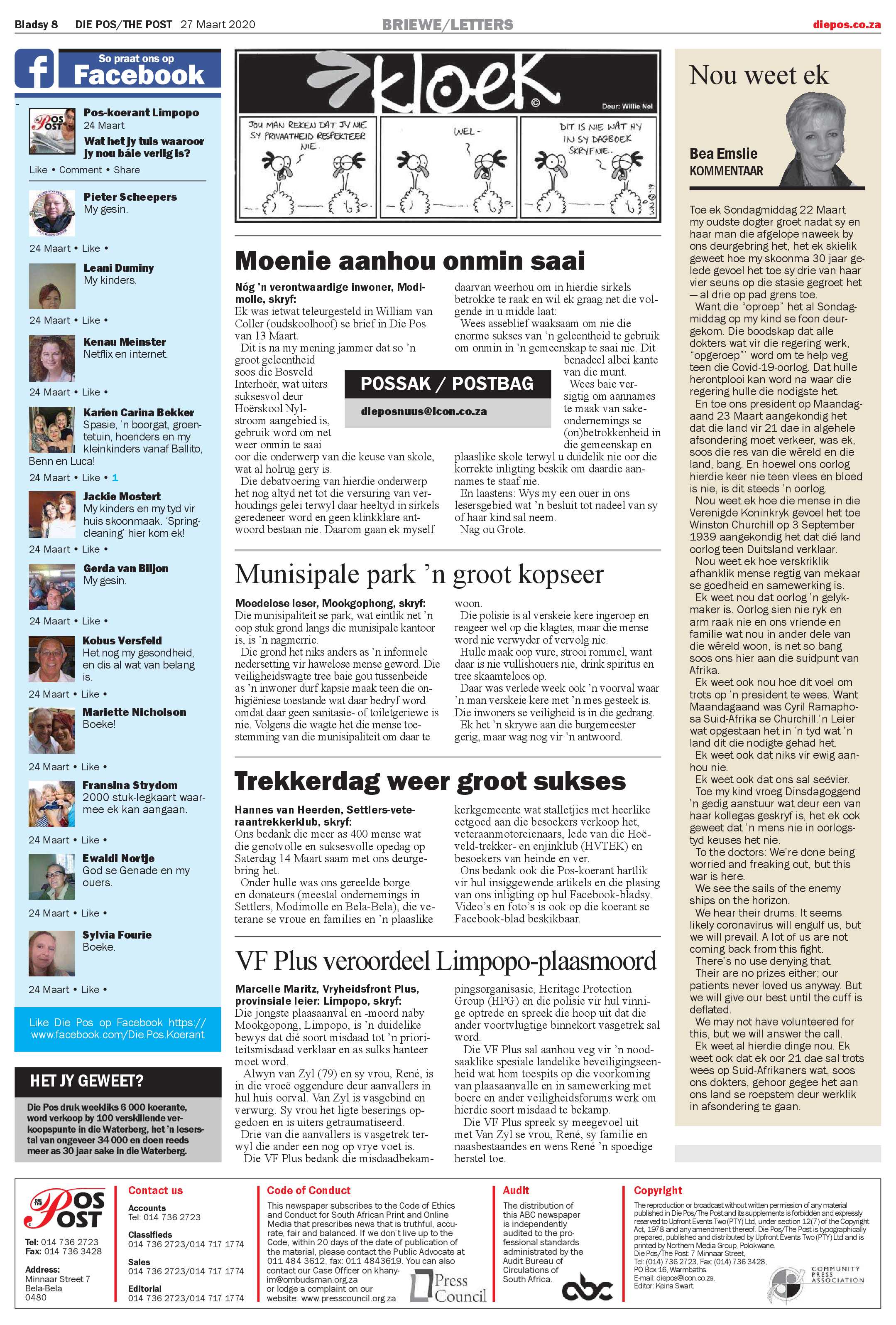 Die Pos 27 Maart 2020 page 8