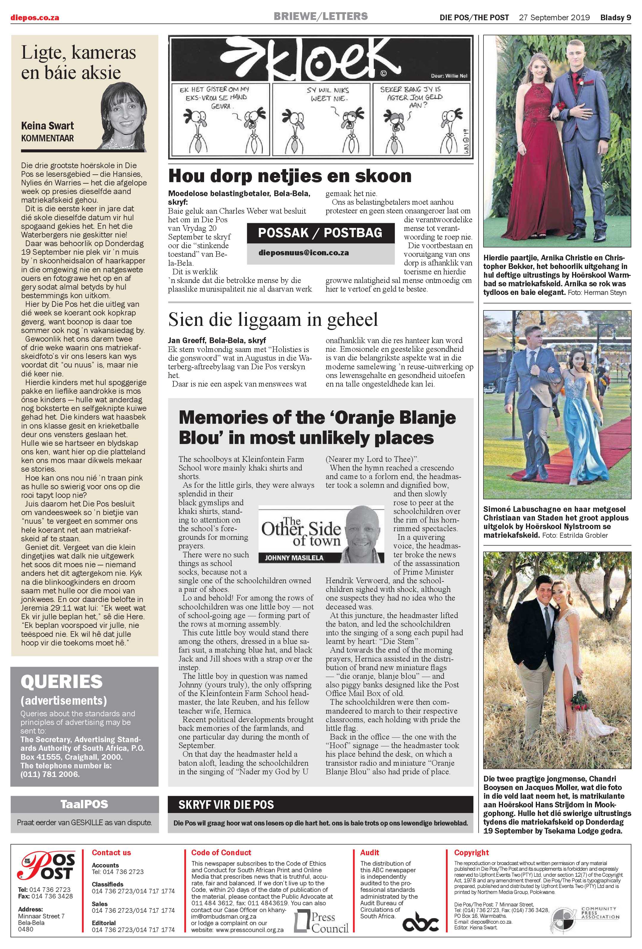Die Pos 27 September 2019 page 9