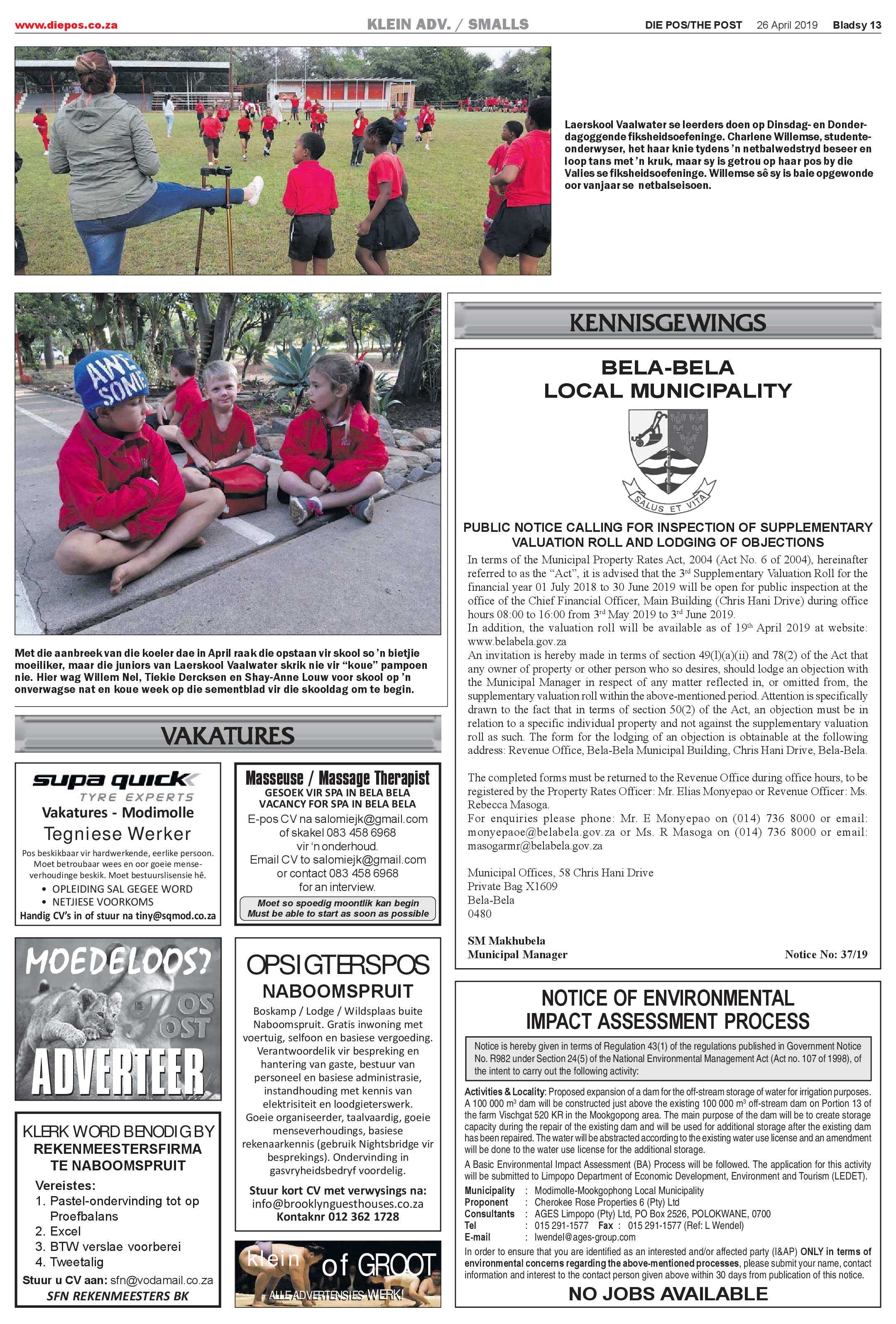 Die Pos 26 April 2019 page 13