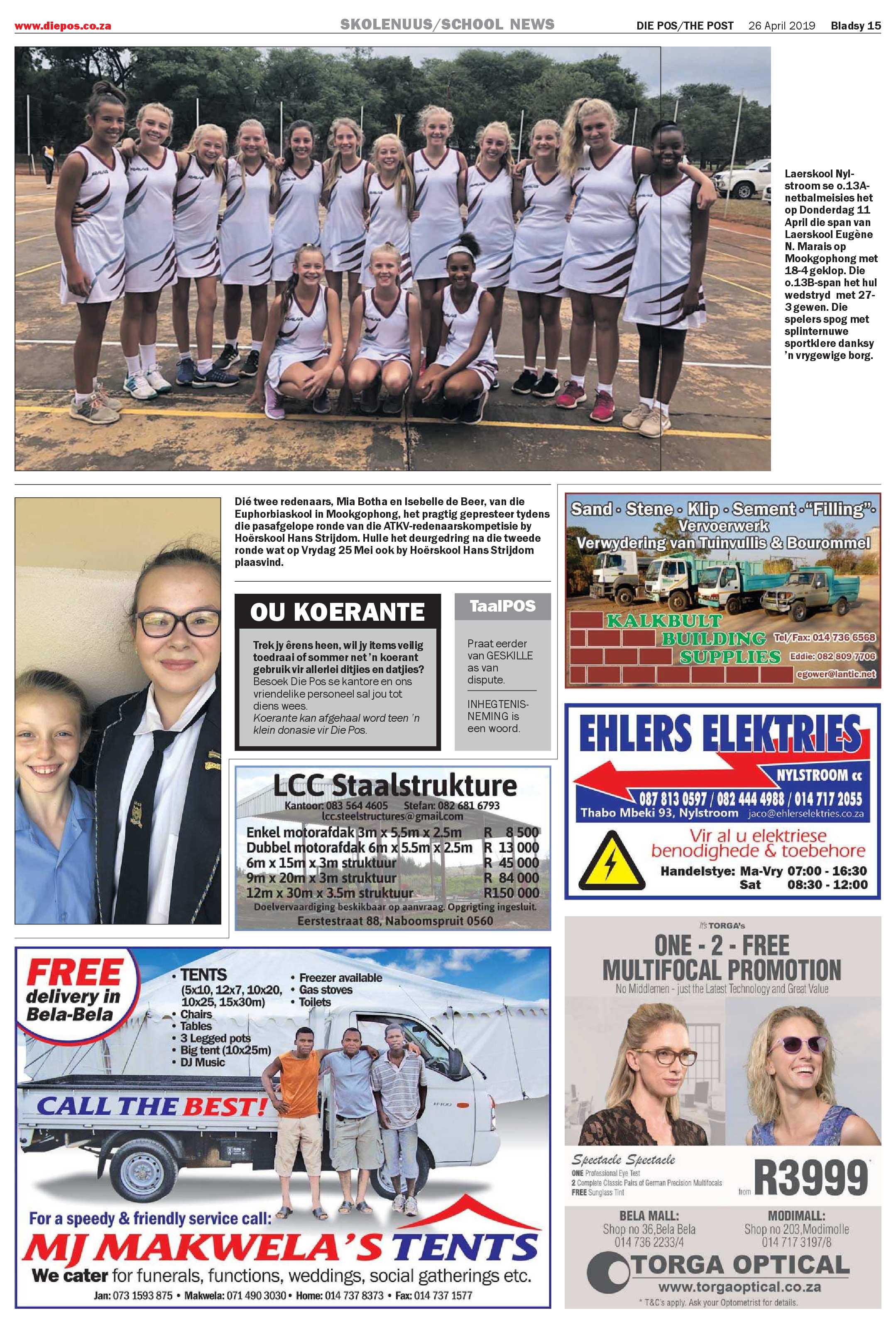 Die Pos 26 April 2019 page 15