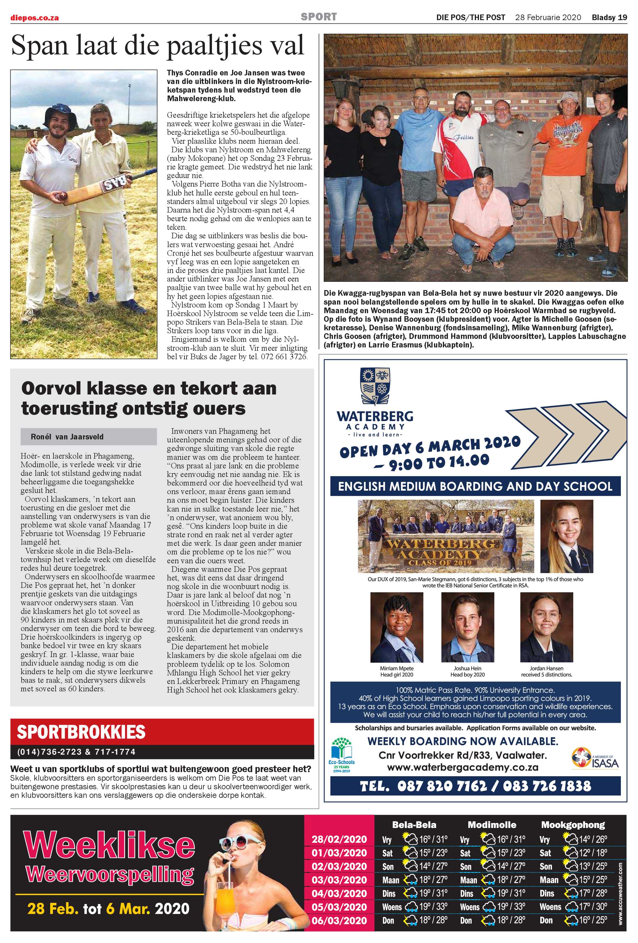 Die Pos 28 Februarie 2020 page 19