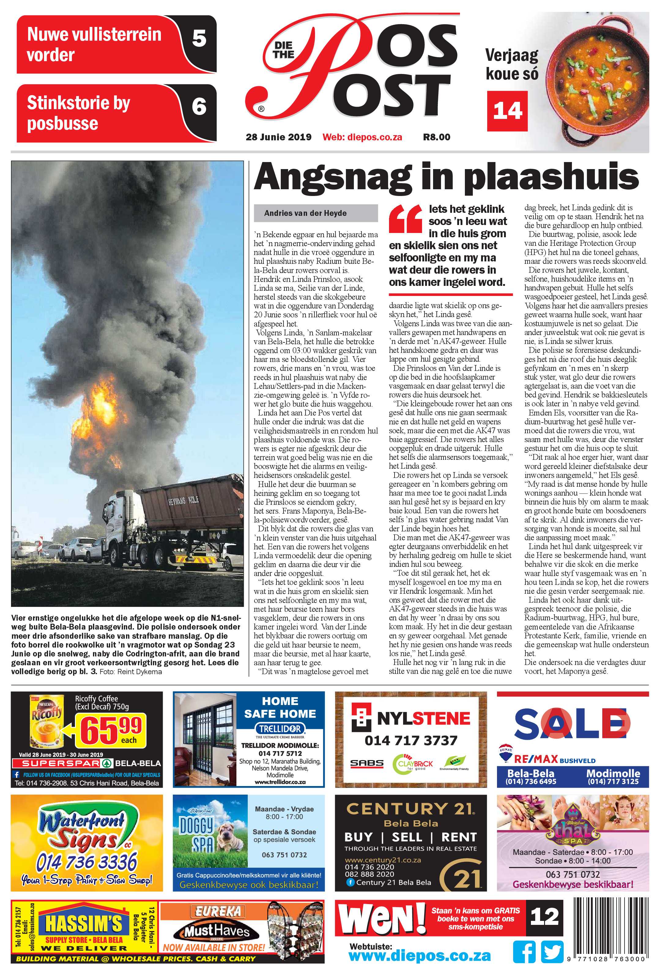Die Pos 28 June 2019 page 1