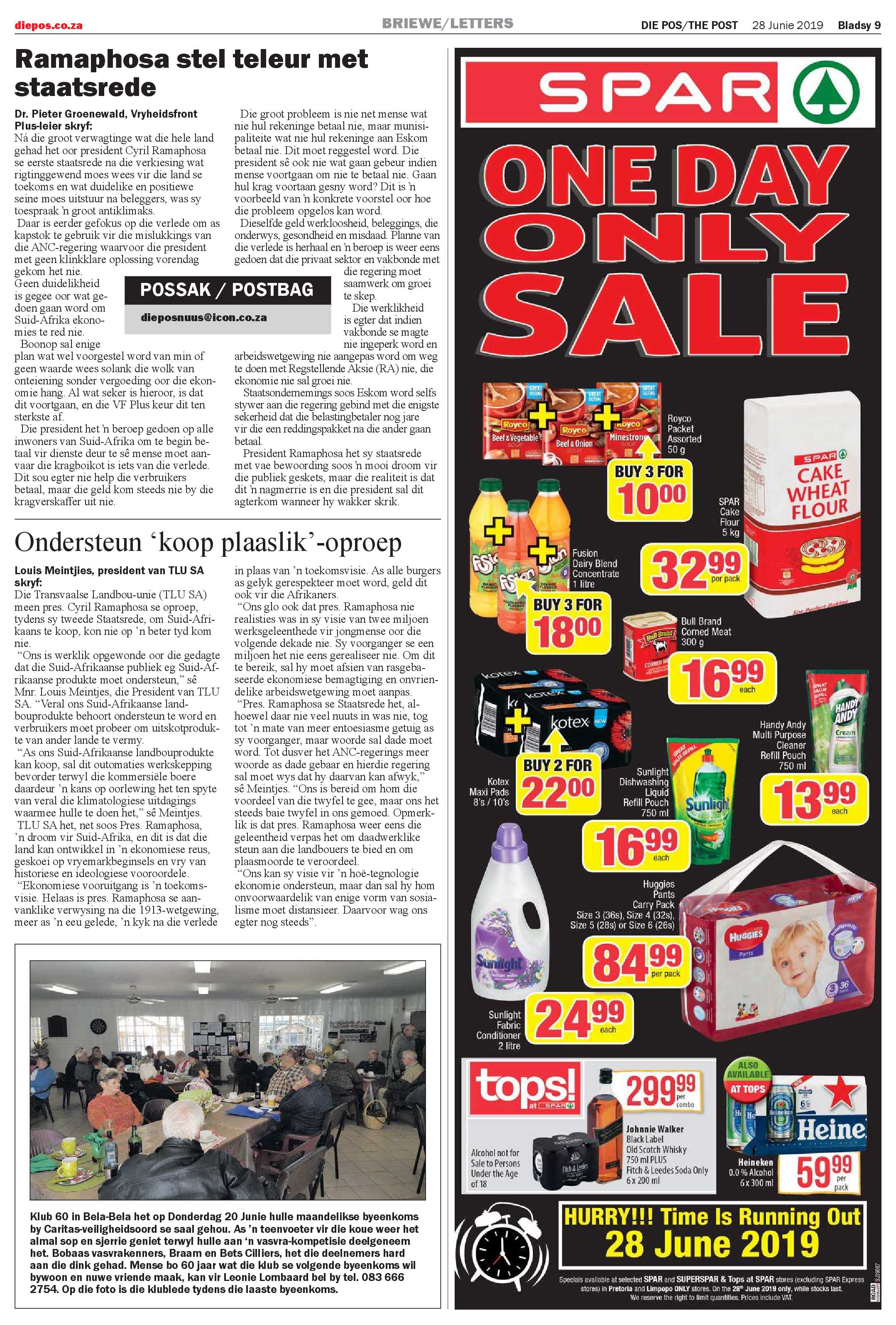 Die Pos 28 June 2019 page 9