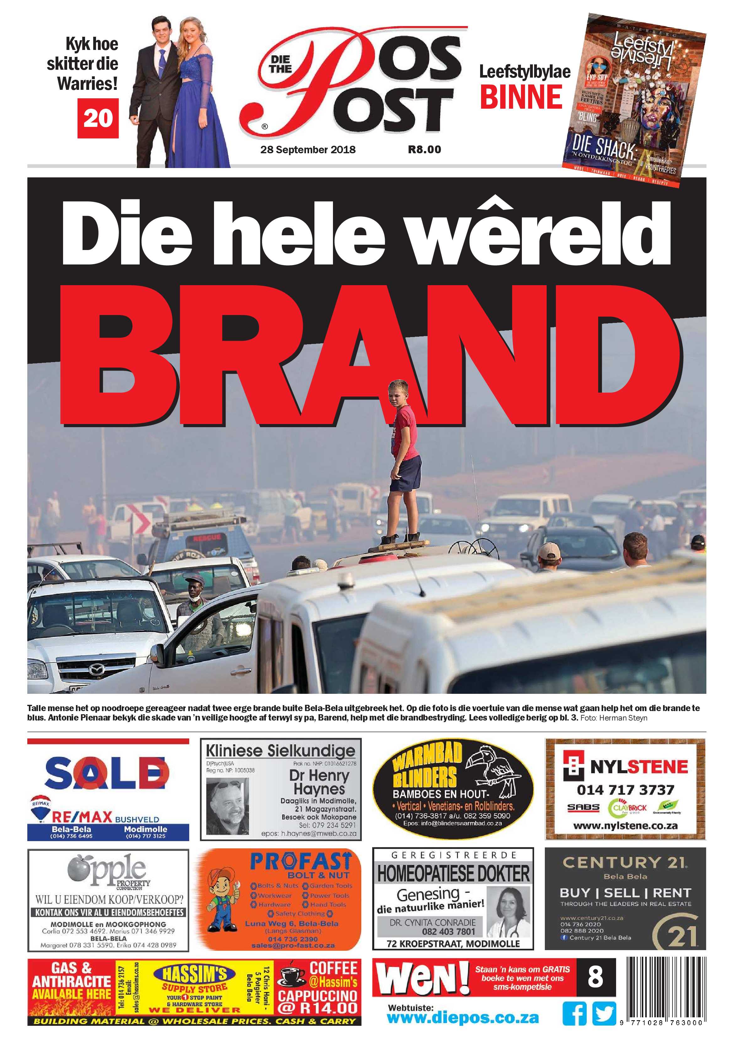 Die Pos 28 September 2018 page 1