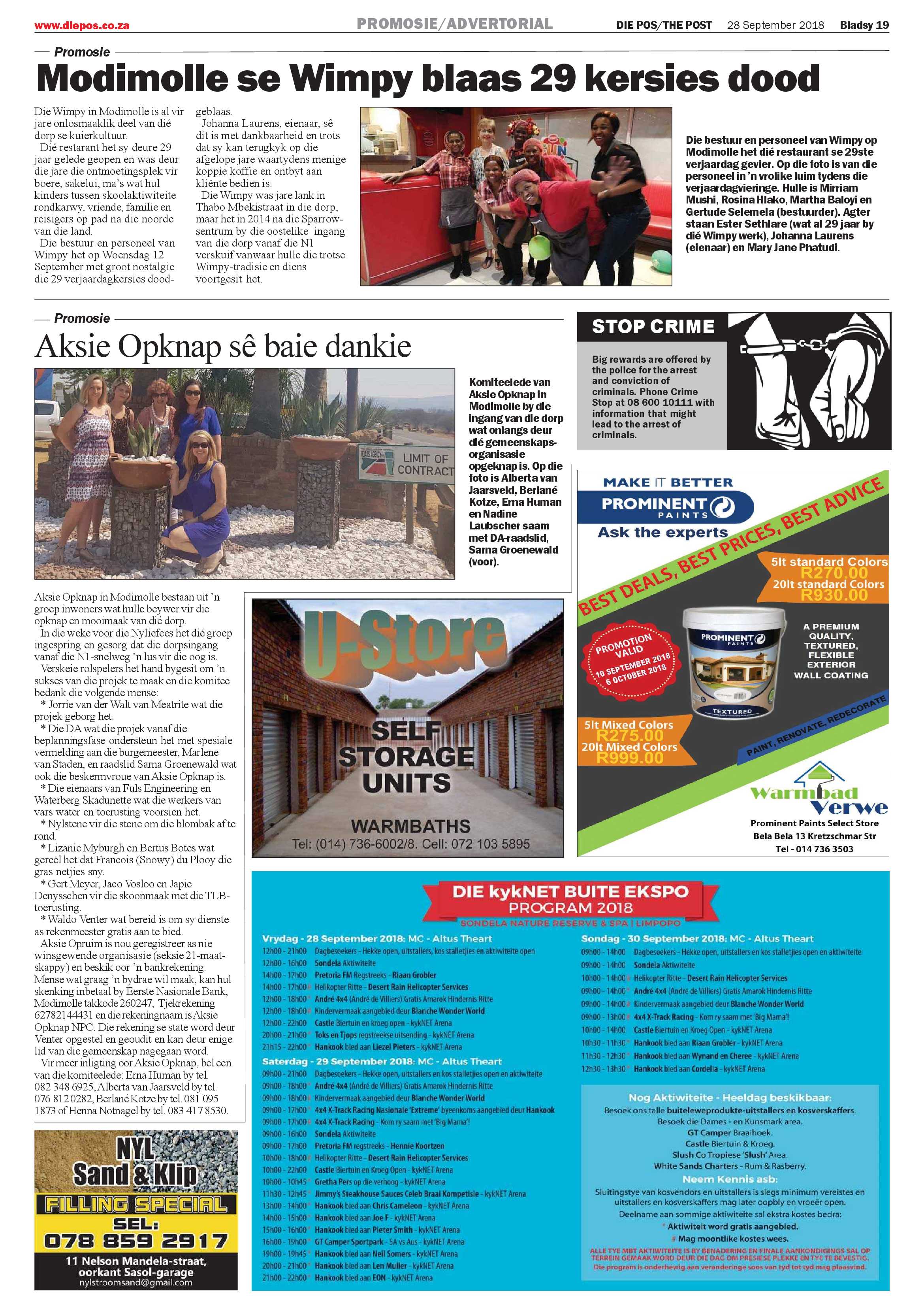 Die Pos 28 September 2018 page 19