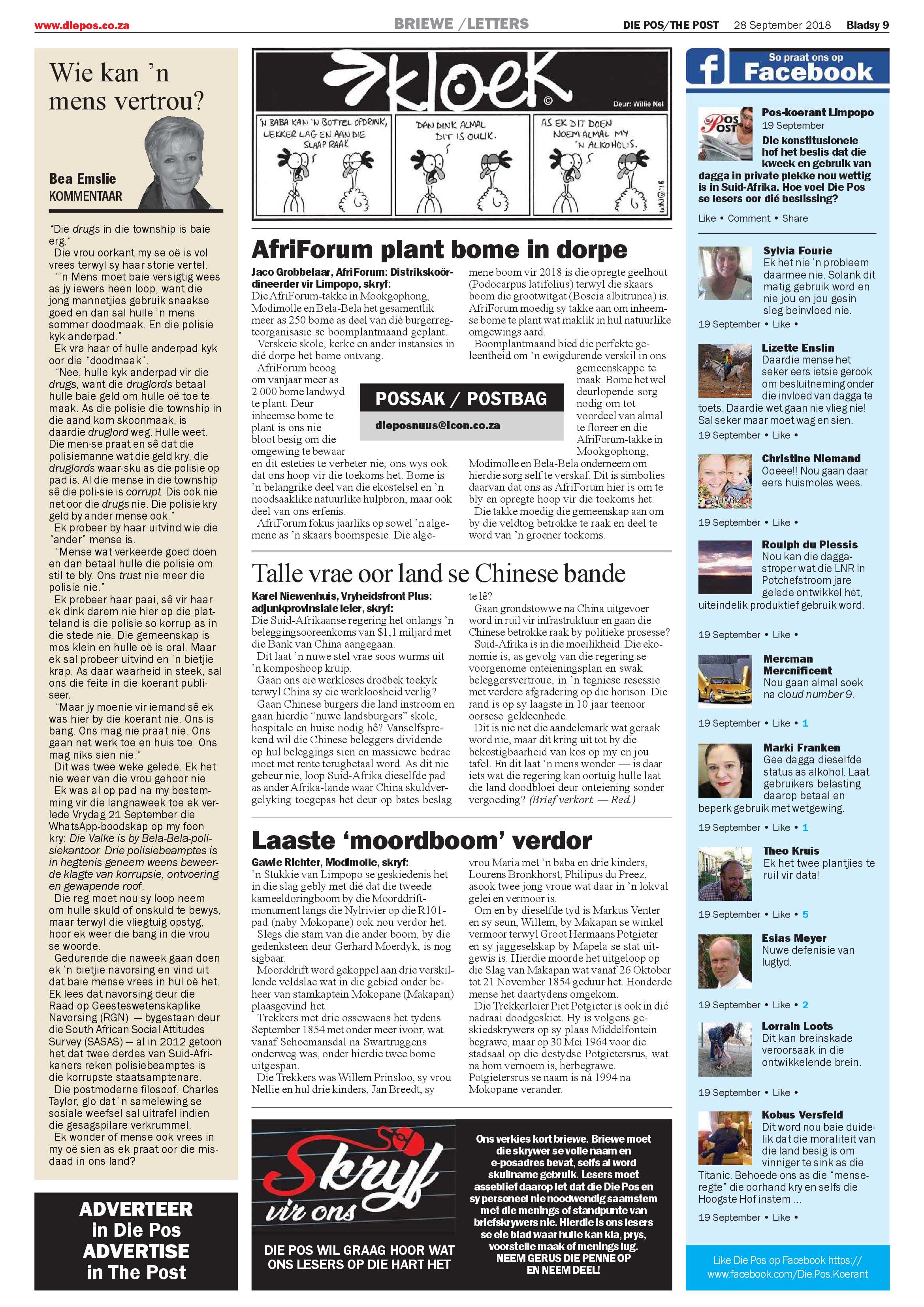 Die Pos 28 September 2018 page 9