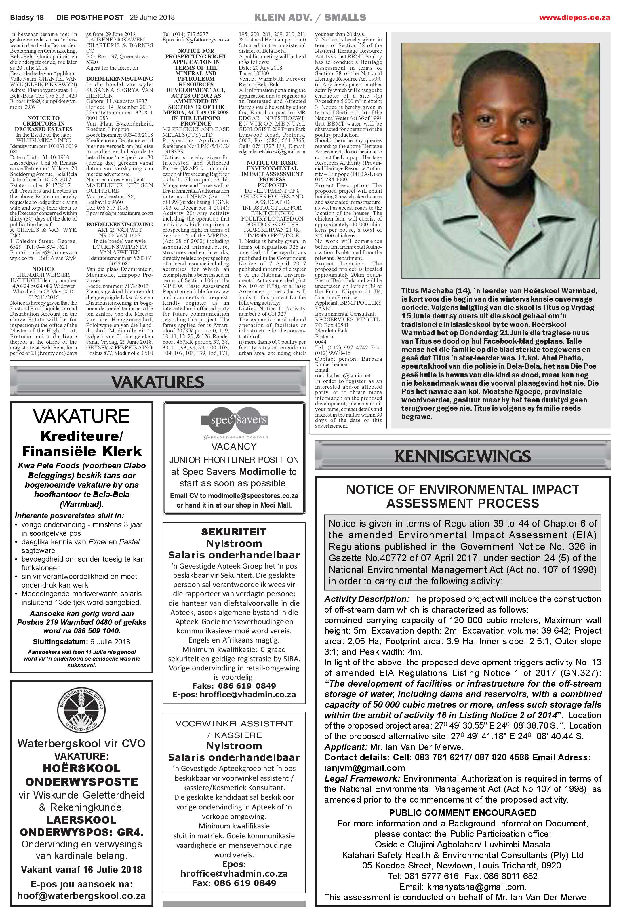Die Pos 29 June 2018 page 18