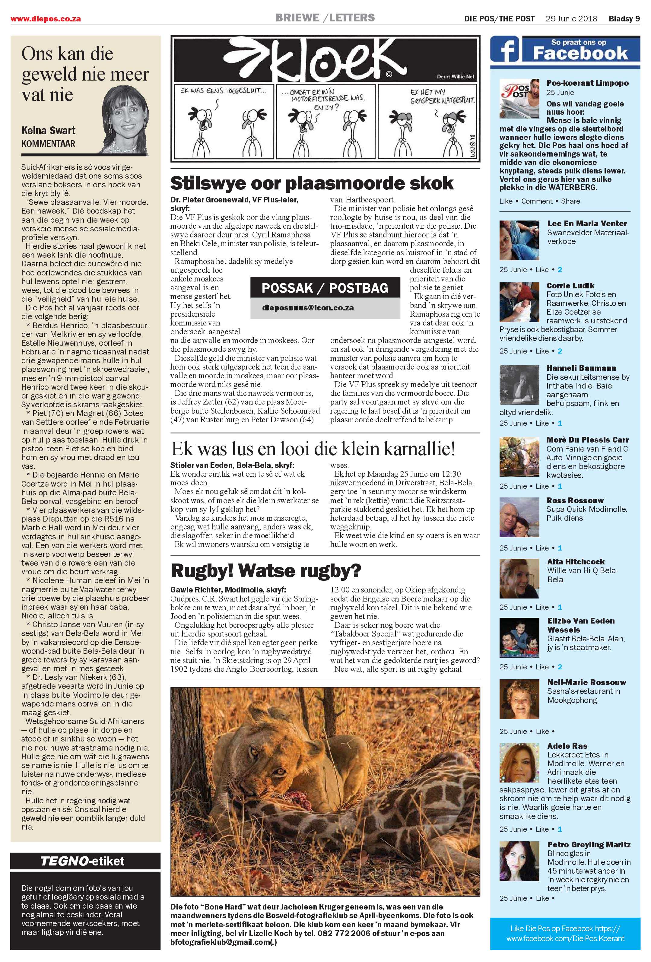 Die Pos 29 June 2018 page 9