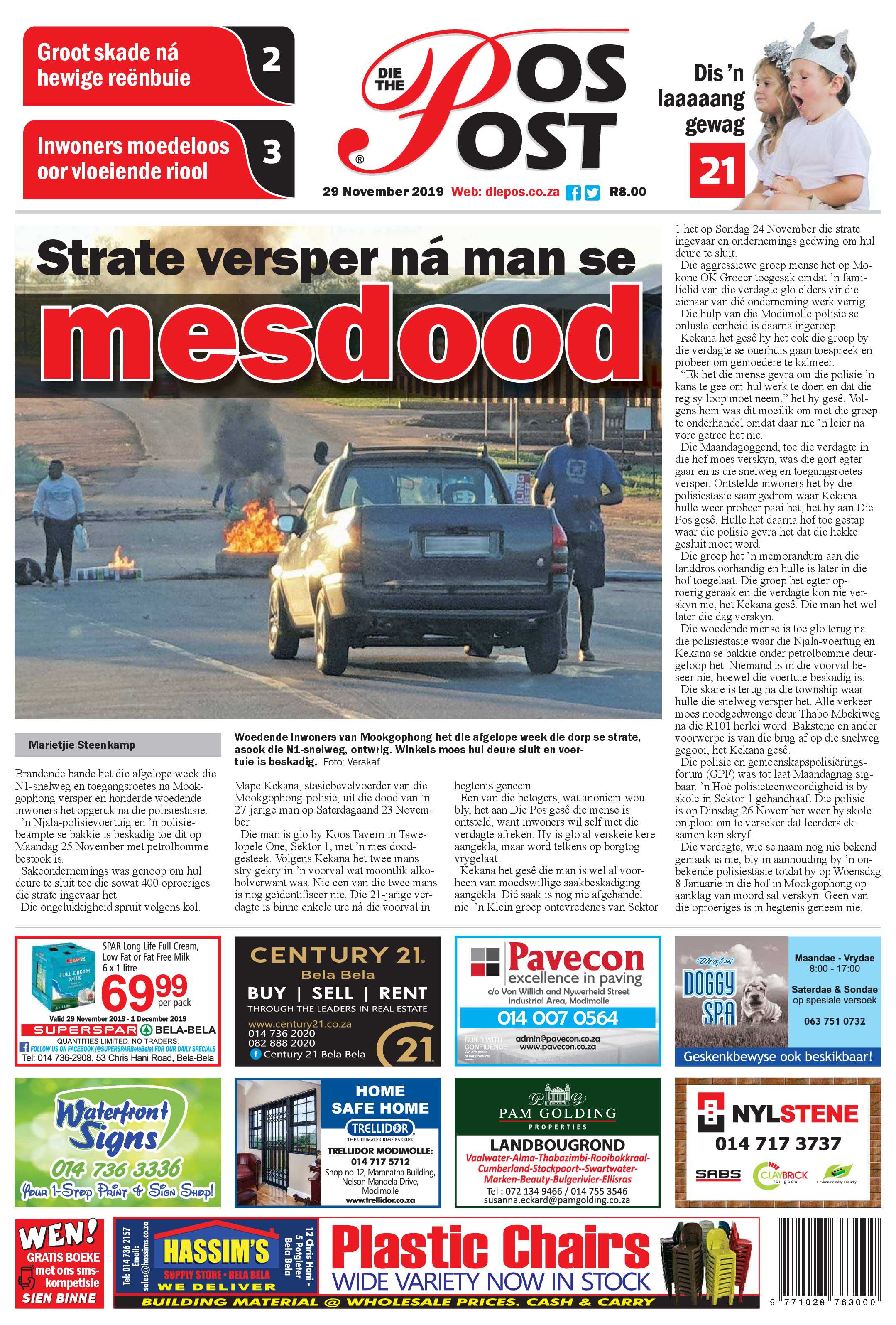 Die Pos 29 November 2019 page 1