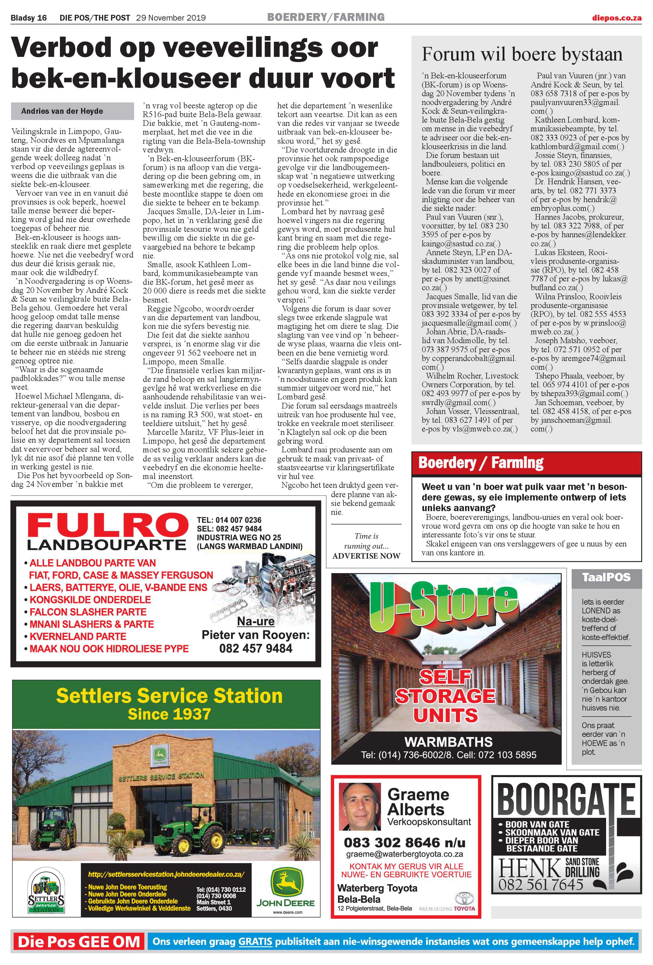 Die Pos 29 November 2019 page 16