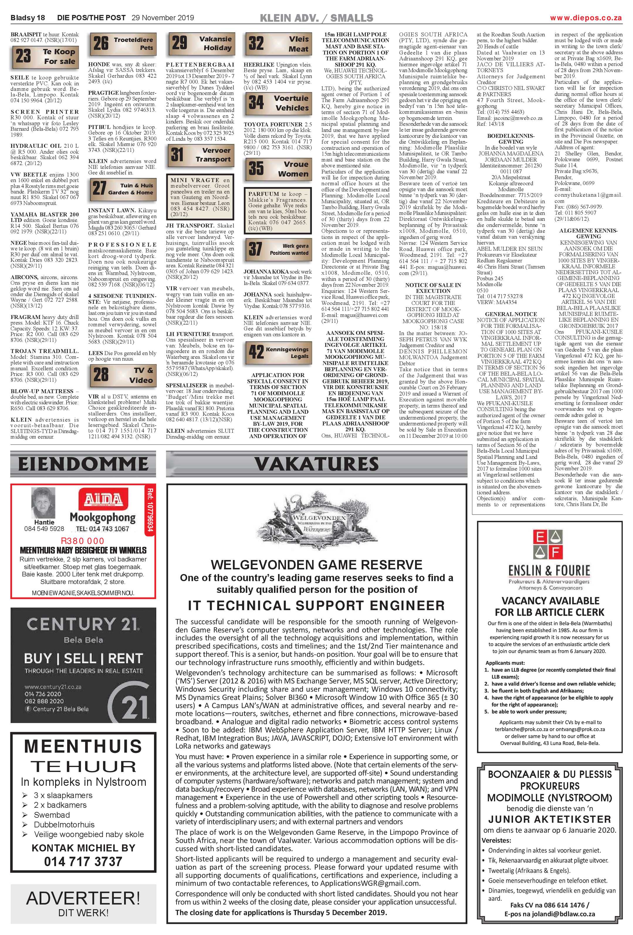 Die Pos 29 November 2019 page 18