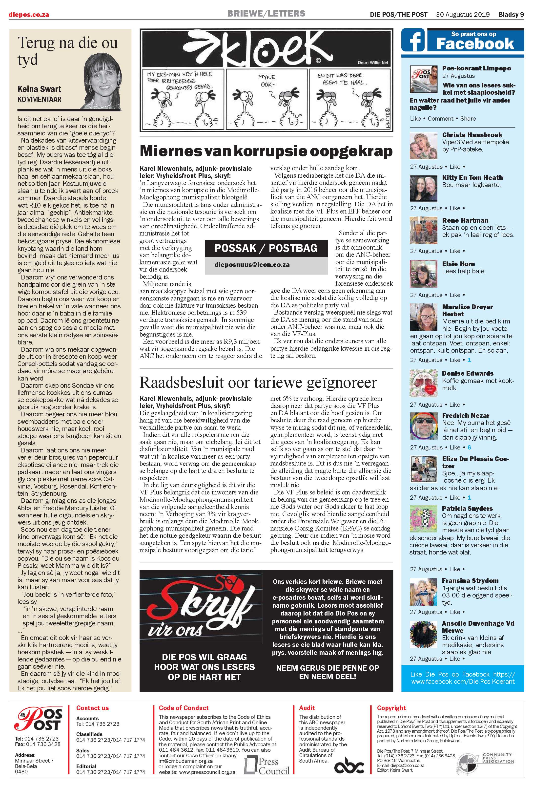 Die Pos 30 August 2019 page 9