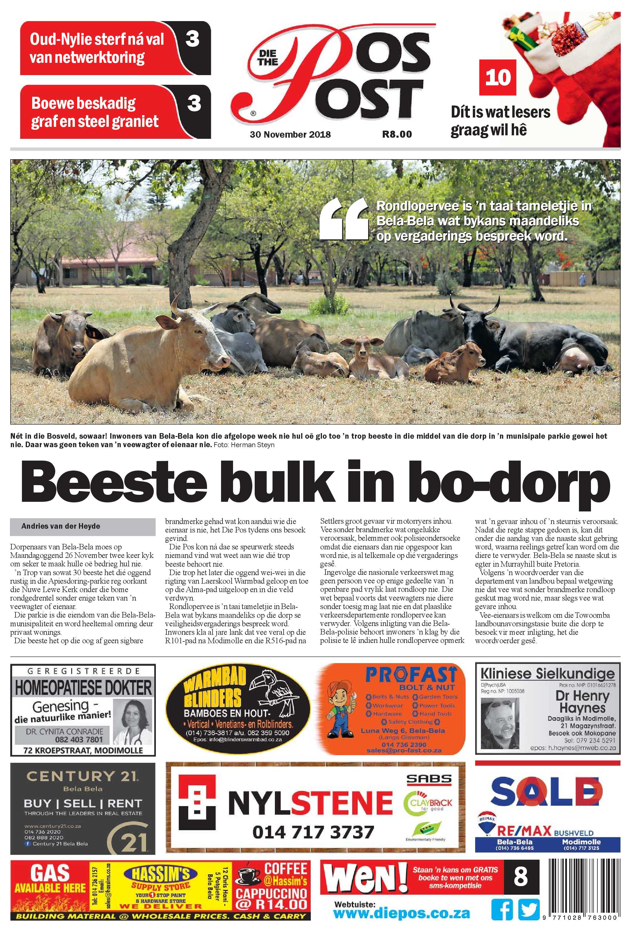 Die Pos 30 November 2018 page 1