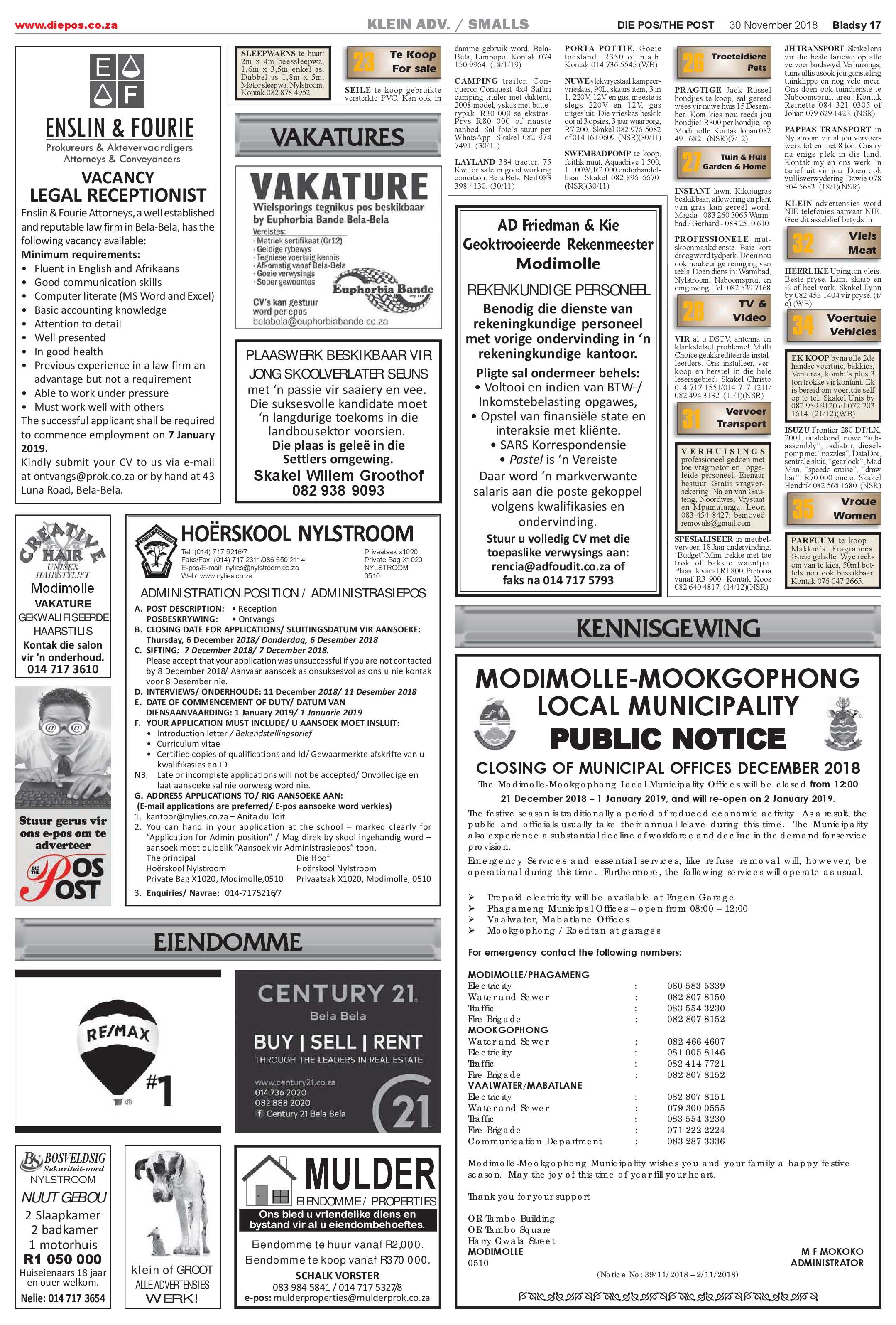 Die Pos 30 November 2018 page 17