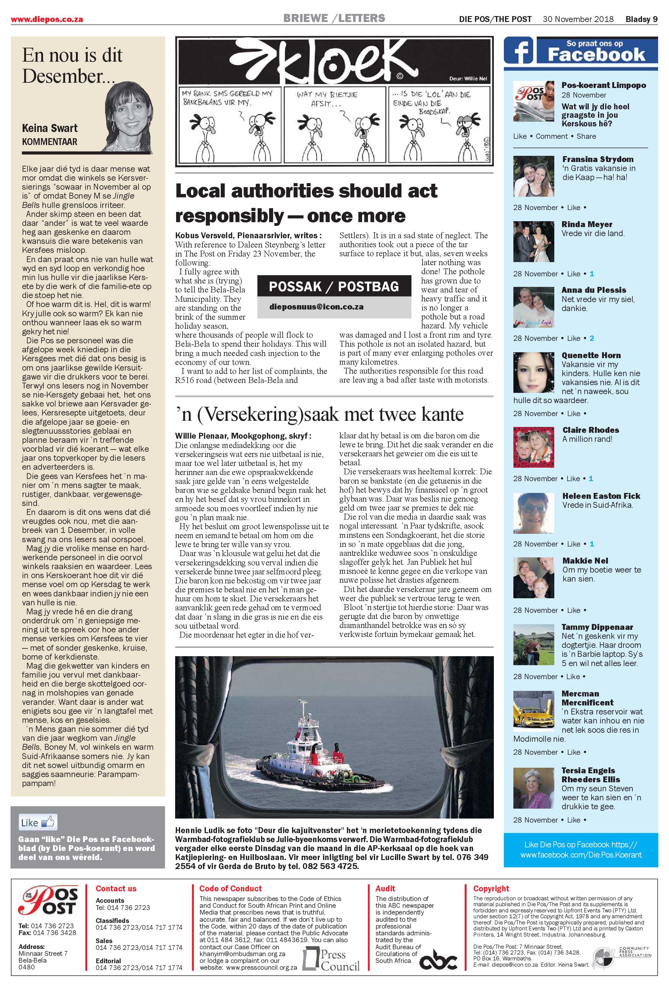 Die Pos 30 November 2018 page 9