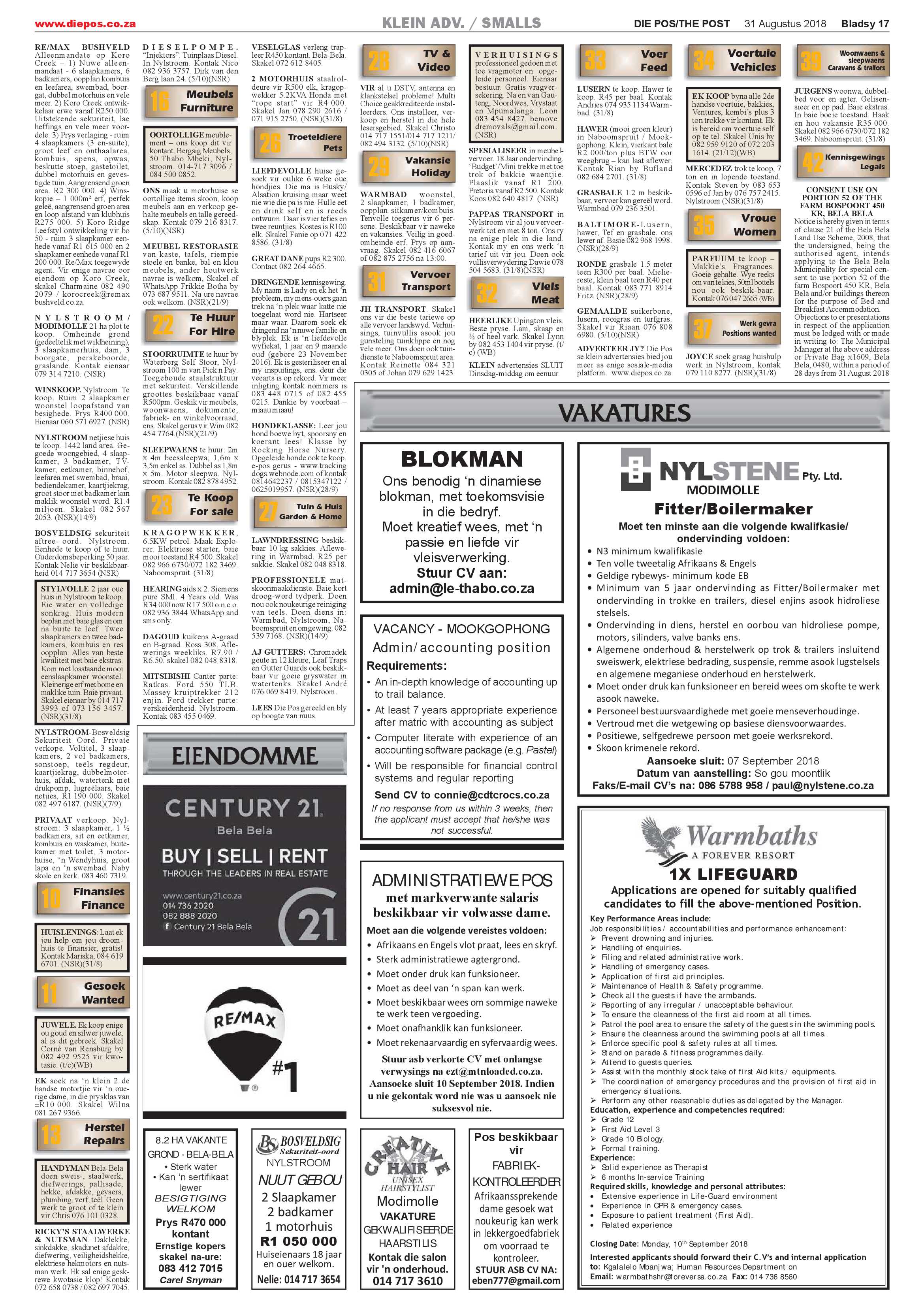 Die Pos 31 August 2018 page 17