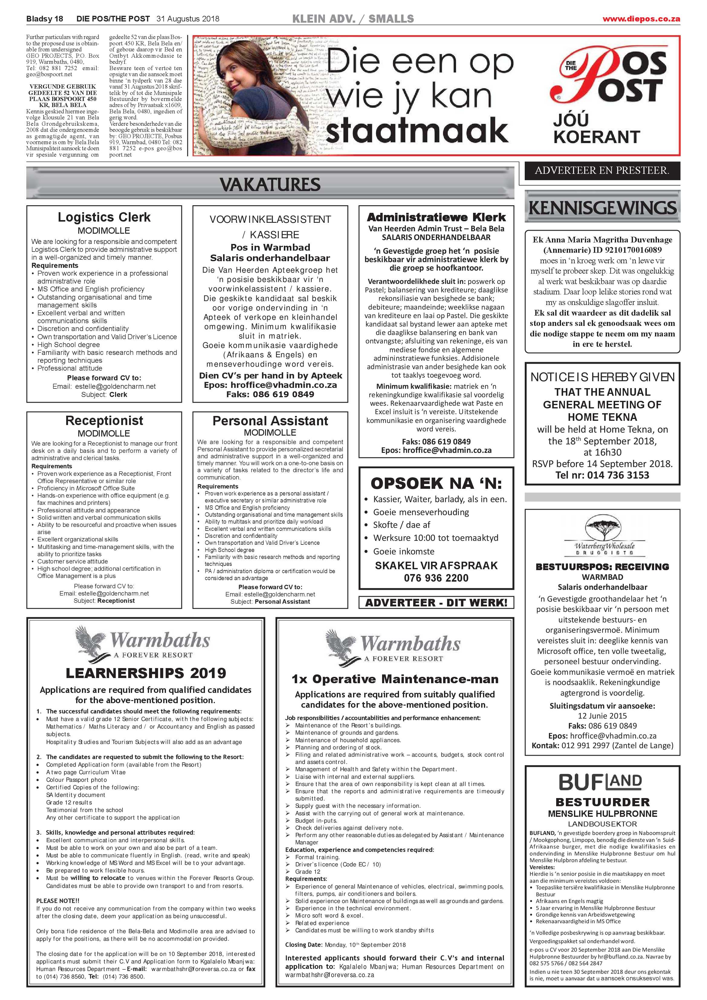 Die Pos 31 August 2018 page 18