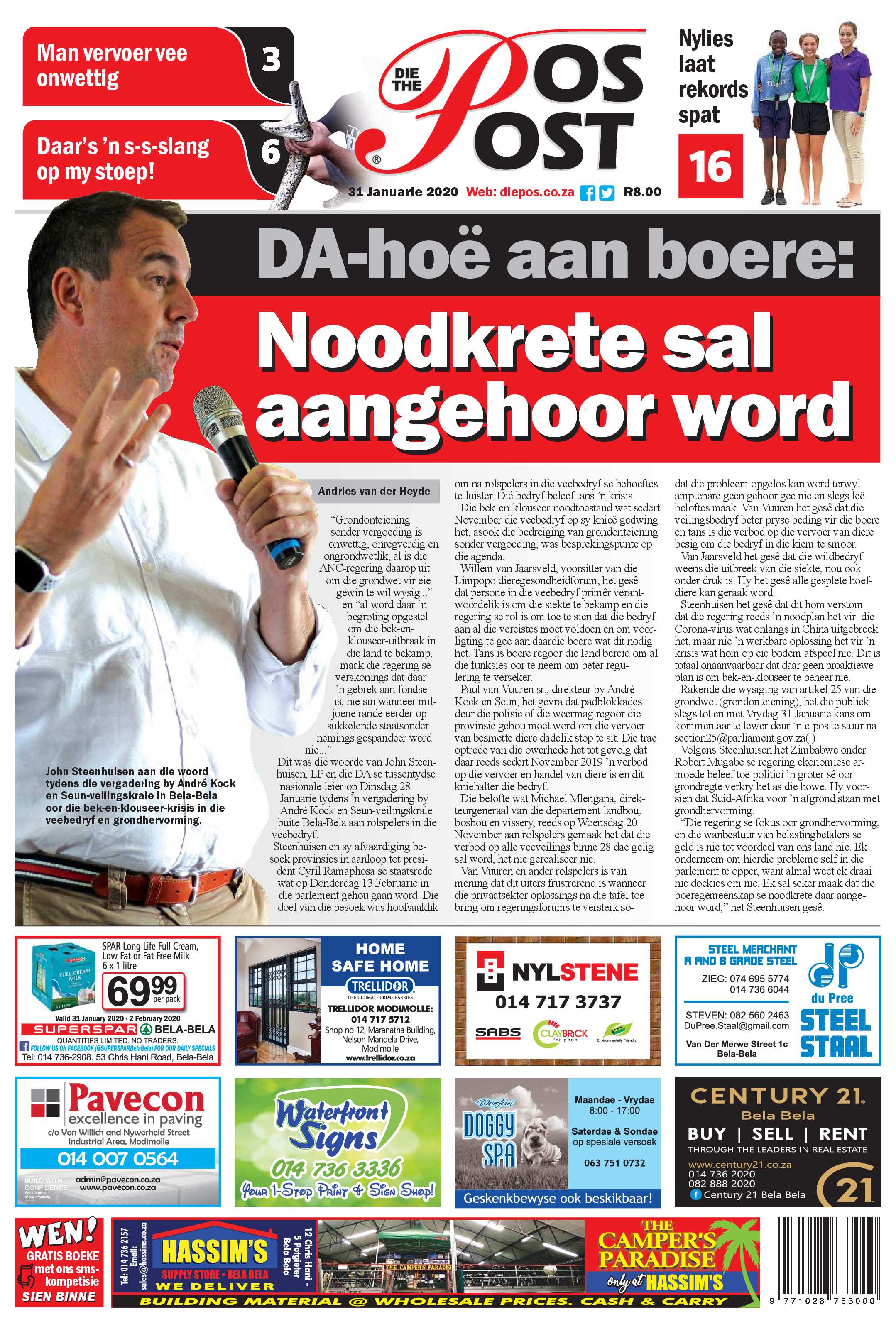 Die Pos 31 Januarie 2020 page 1