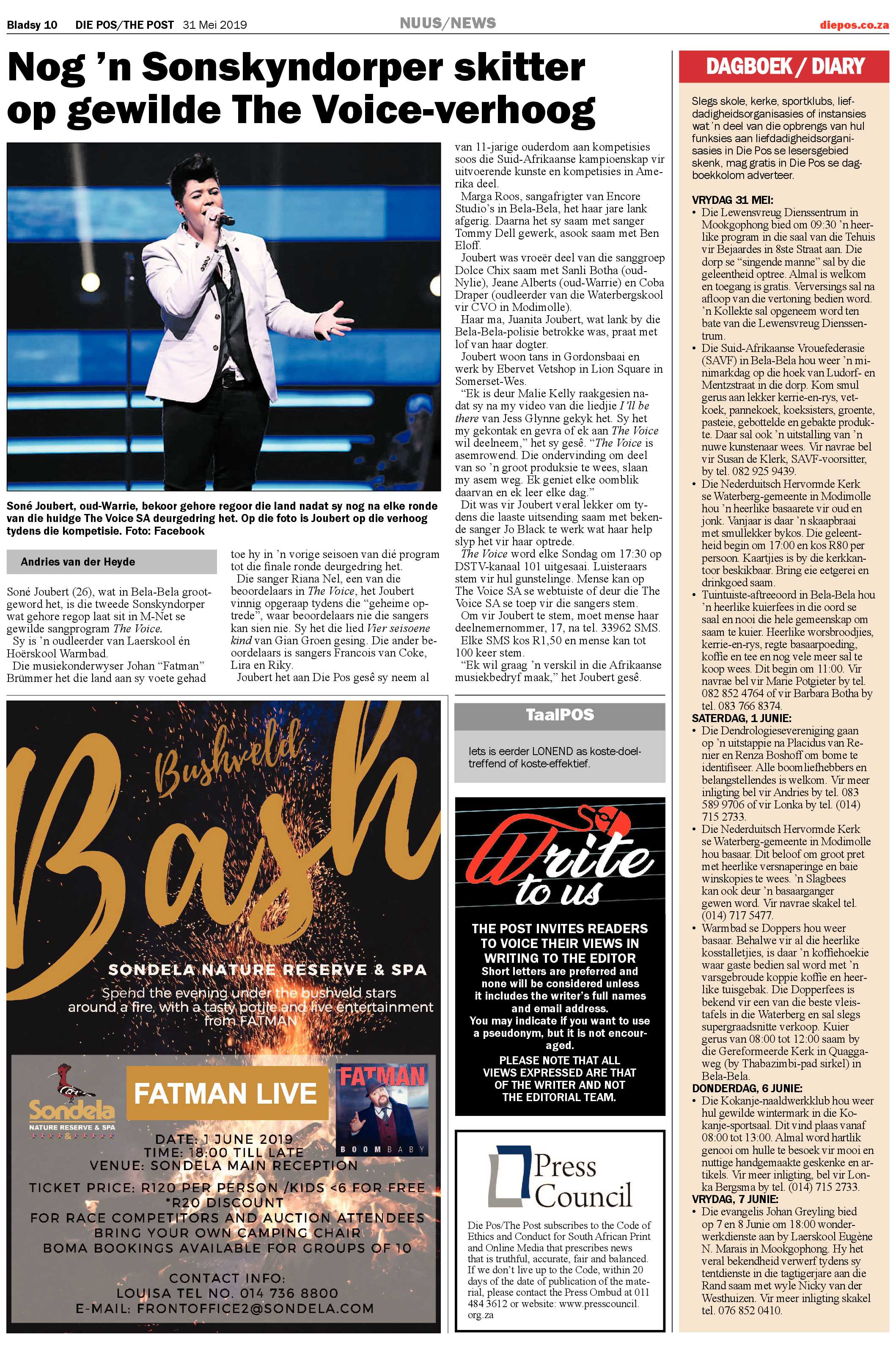 Die Pos 31 May 2019 page 10