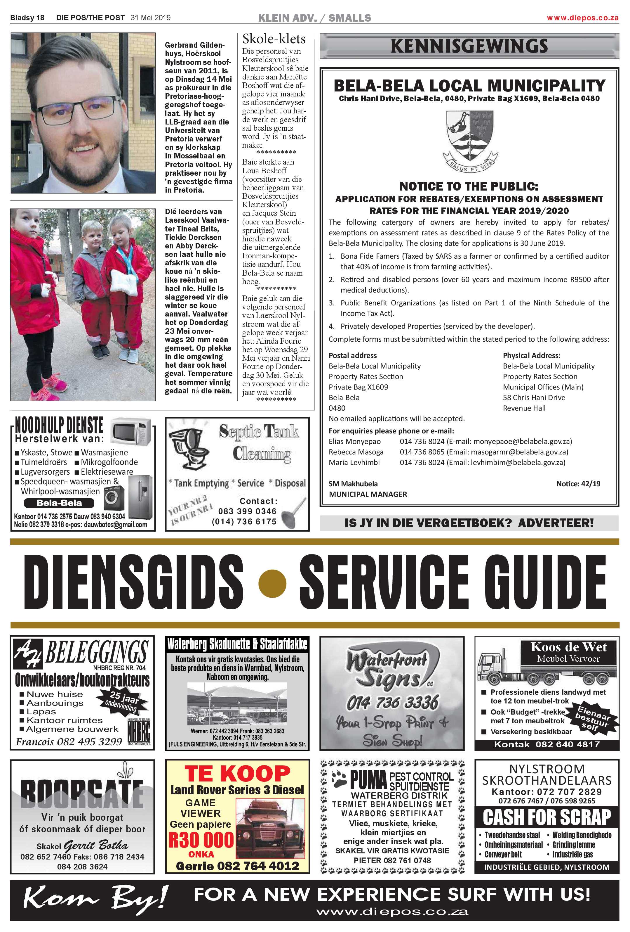 Die Pos 31 May 2019 page 18