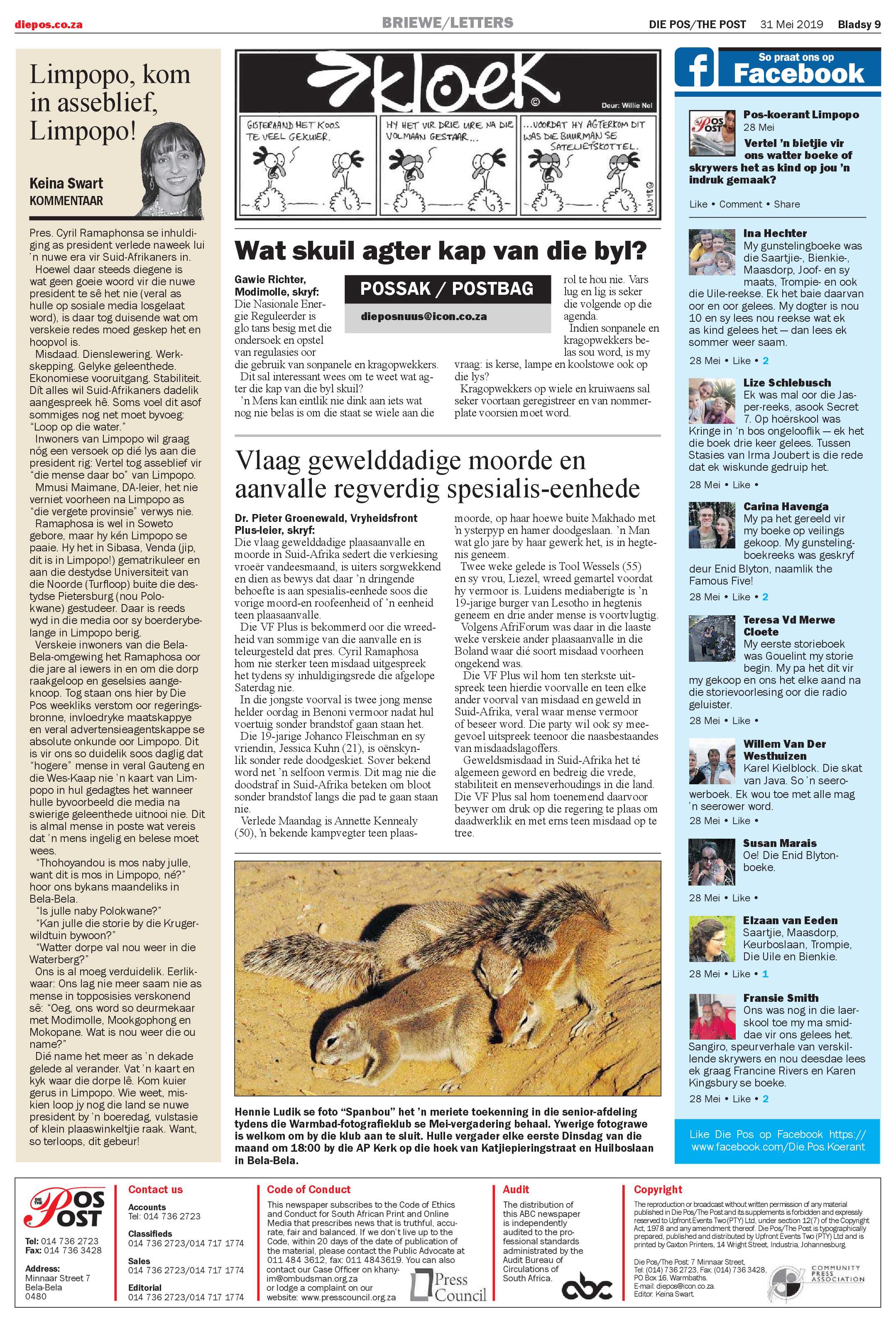 Die Pos 31 May 2019 page 9