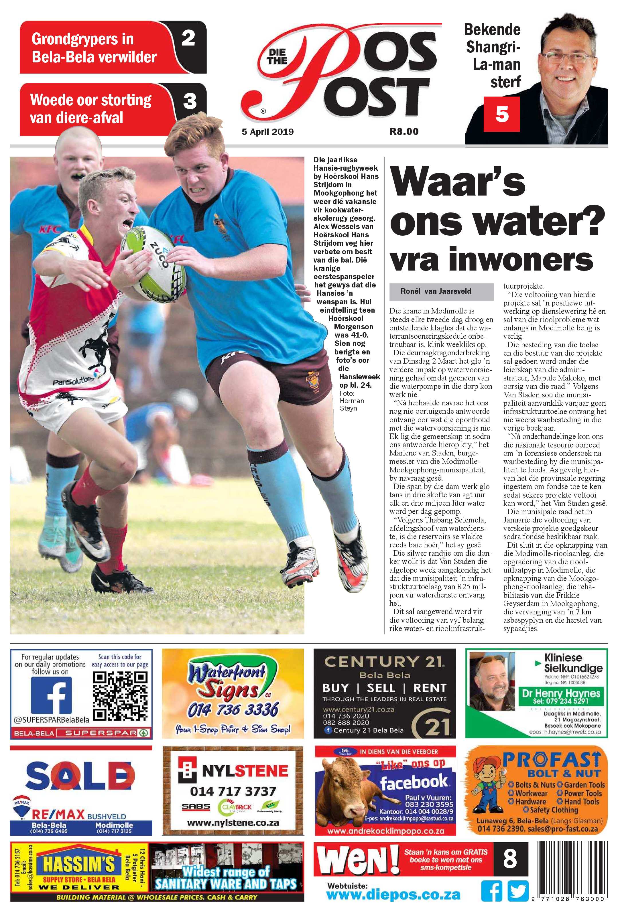 Die Pos 5 April 2019 page 1