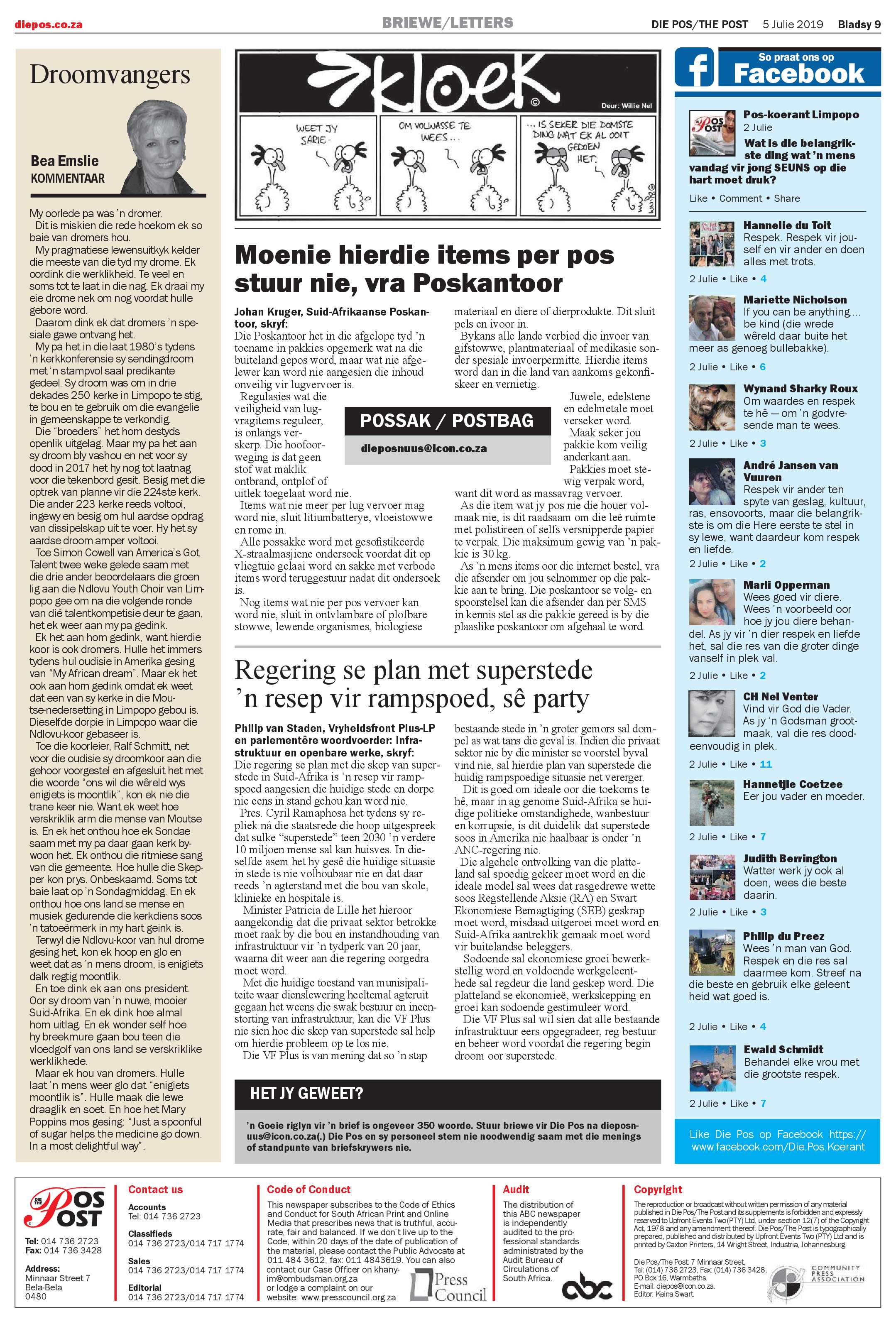 Die Pos 5 July 2019 page 9