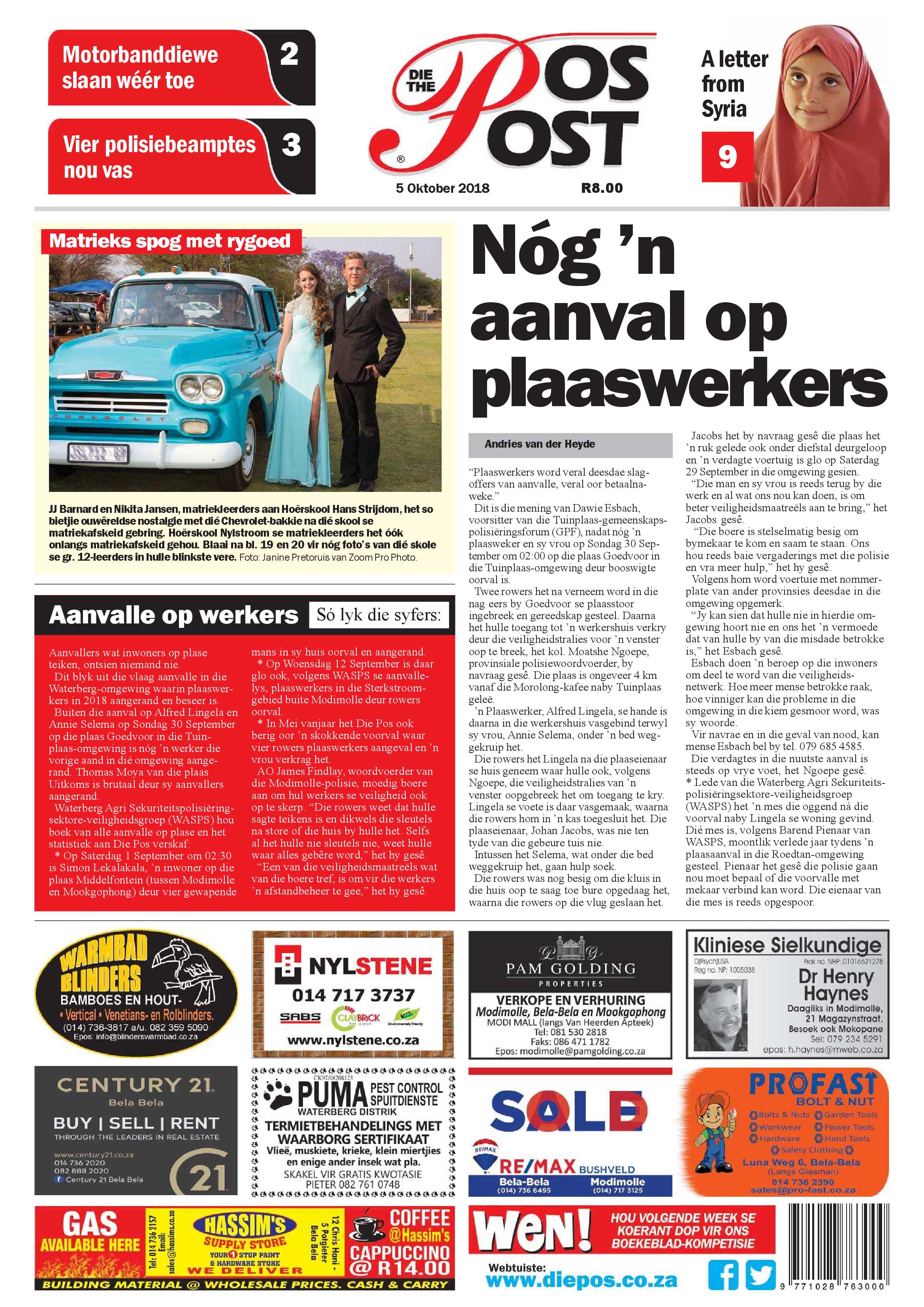 Die Pos 5 October 2018 page 1