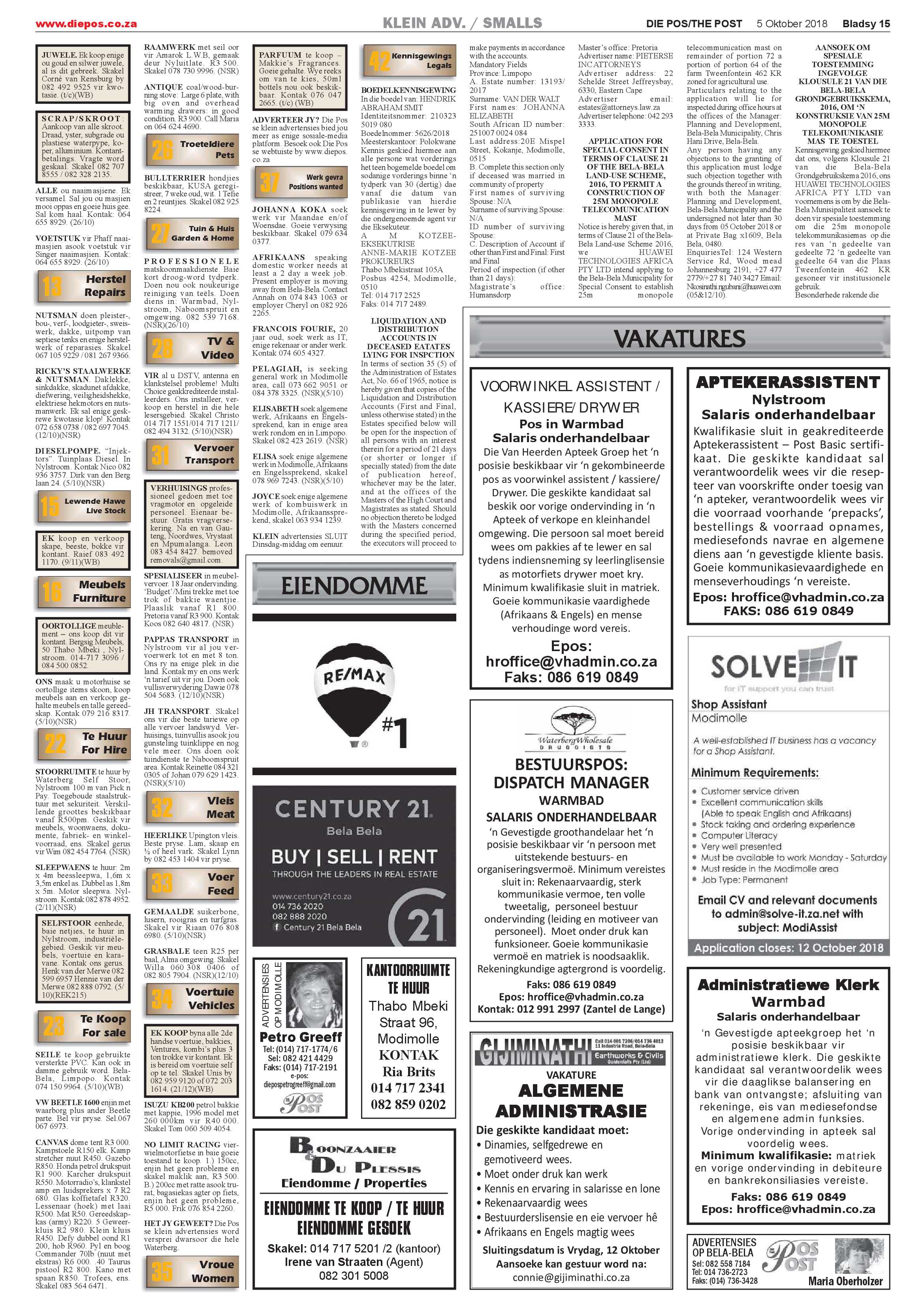 Die Pos 5 October 2018 page 15