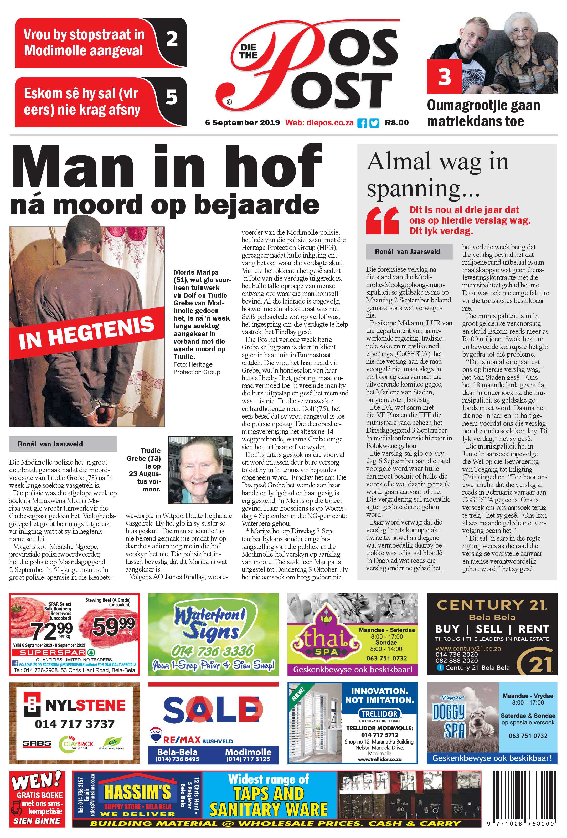 Die Pos 6 September 2019 page 1