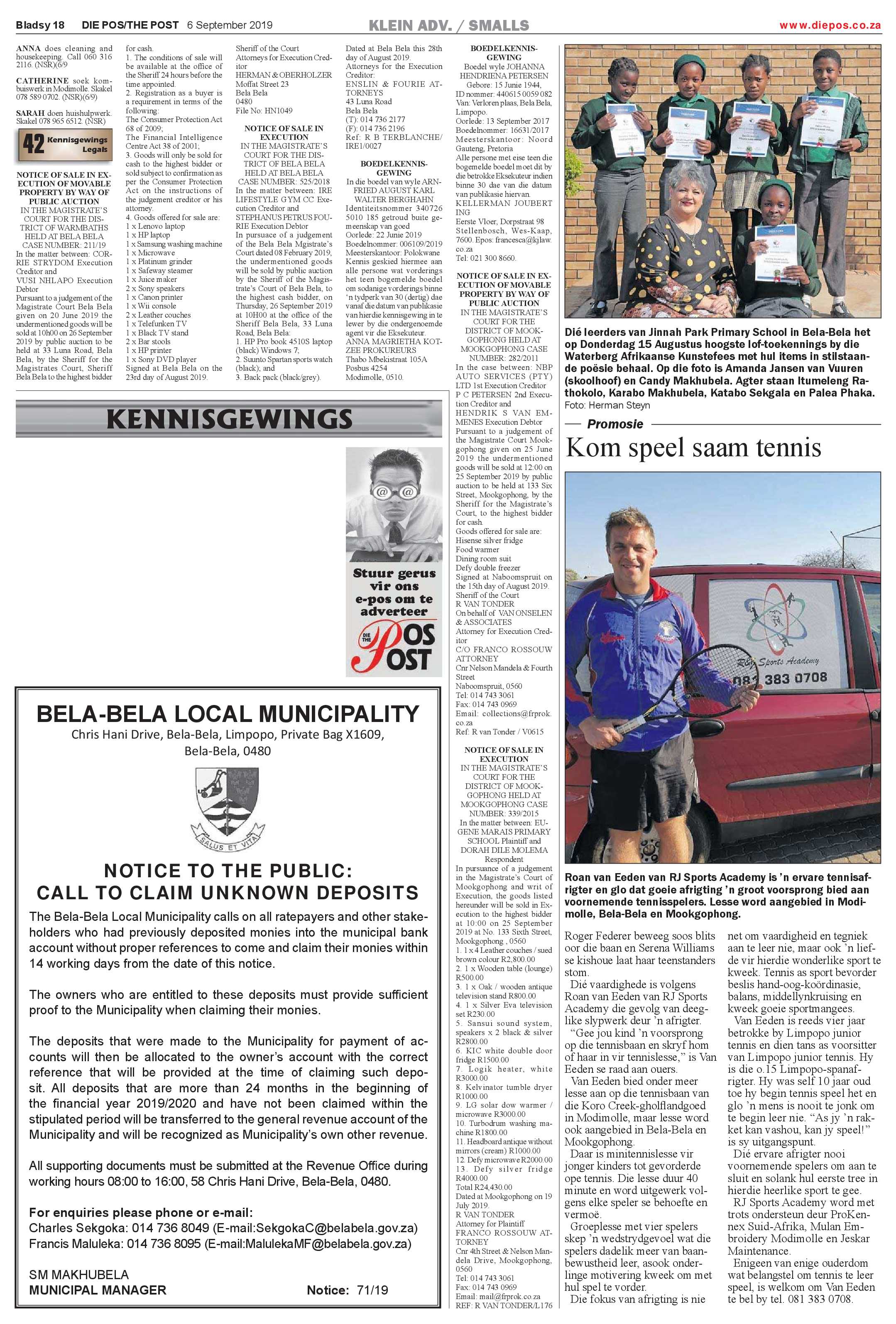 Die Pos 6 September 2019 page 18