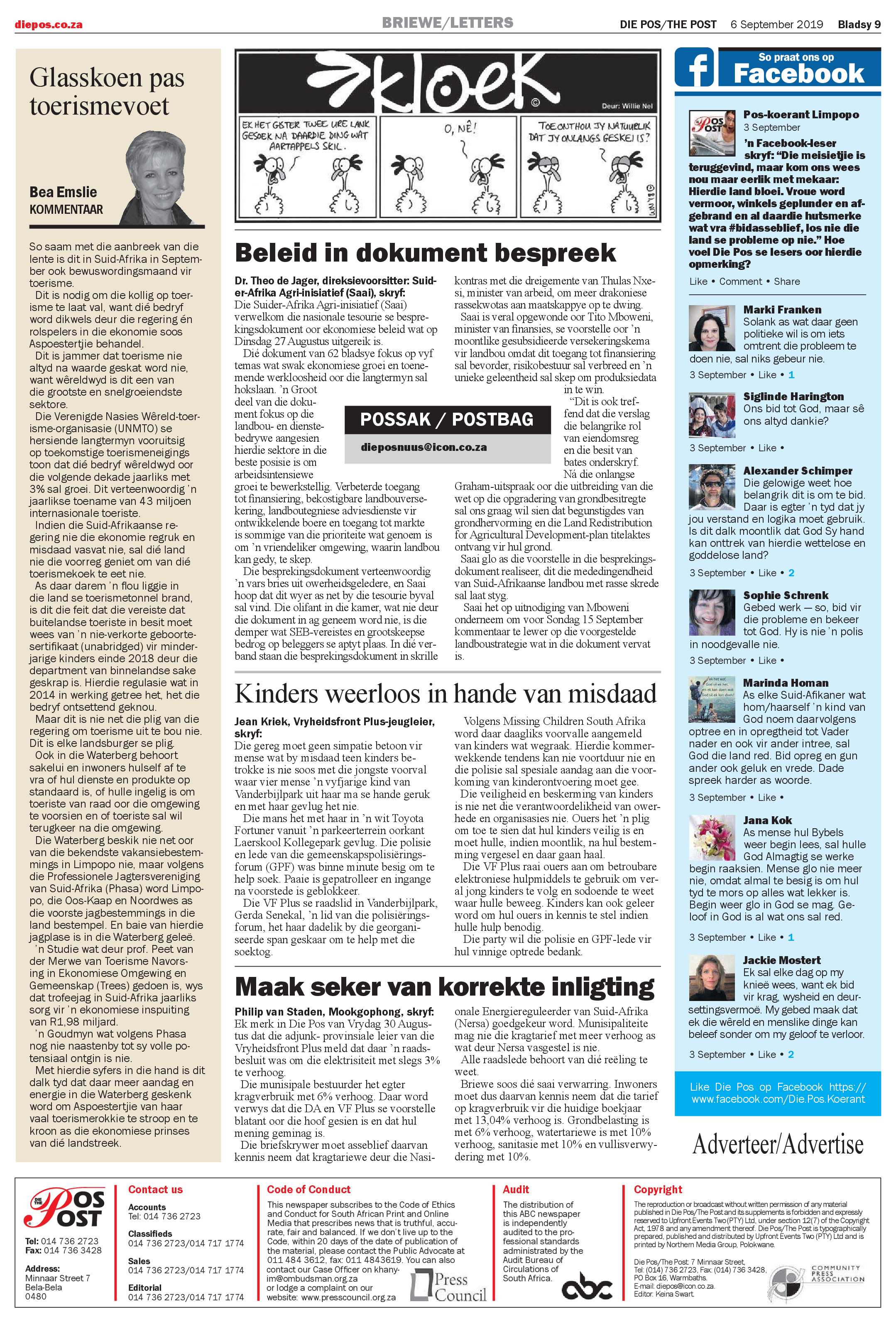 Die Pos 6 September 2019 page 9