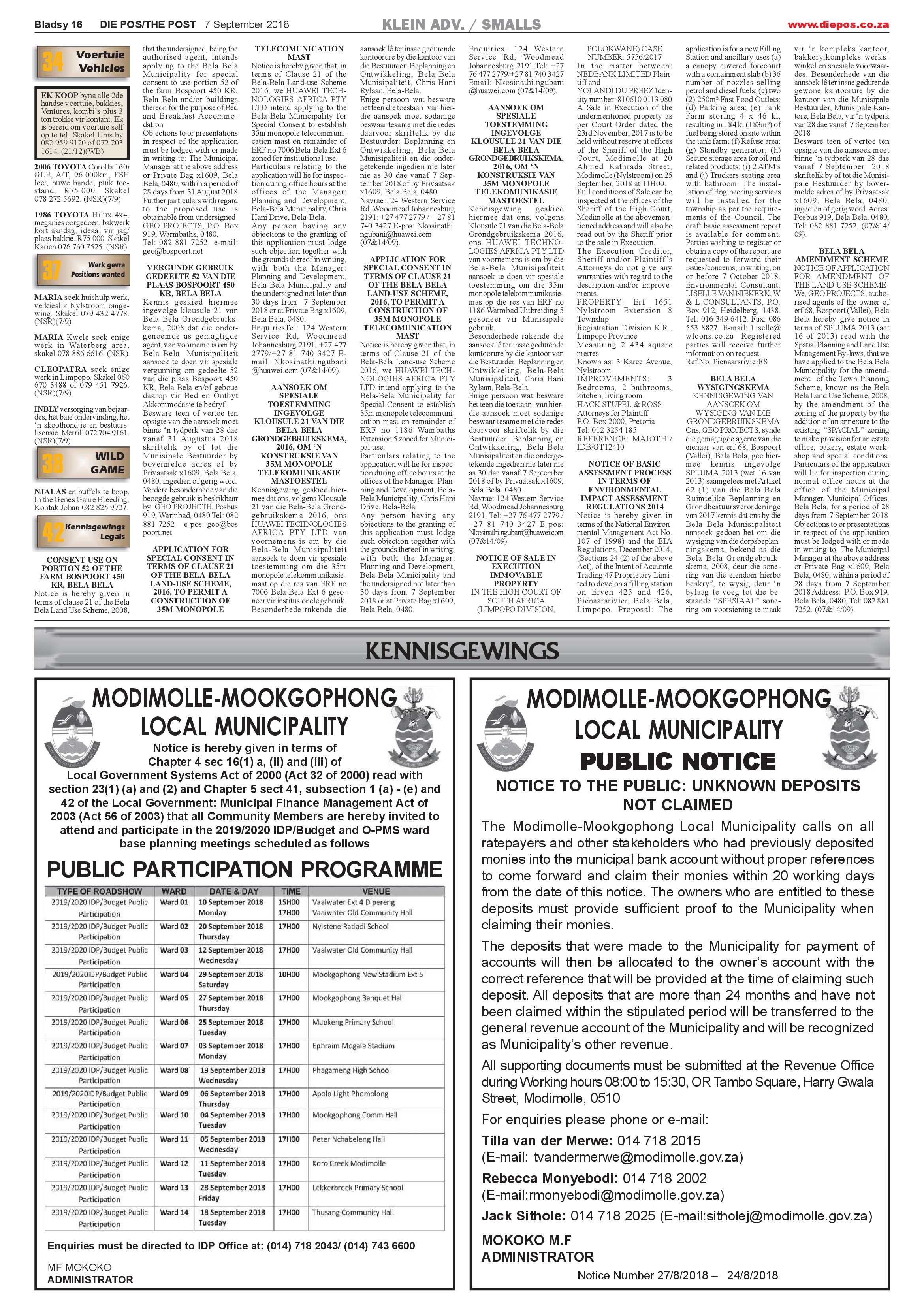 Die Pos 7 September 2018 page 16