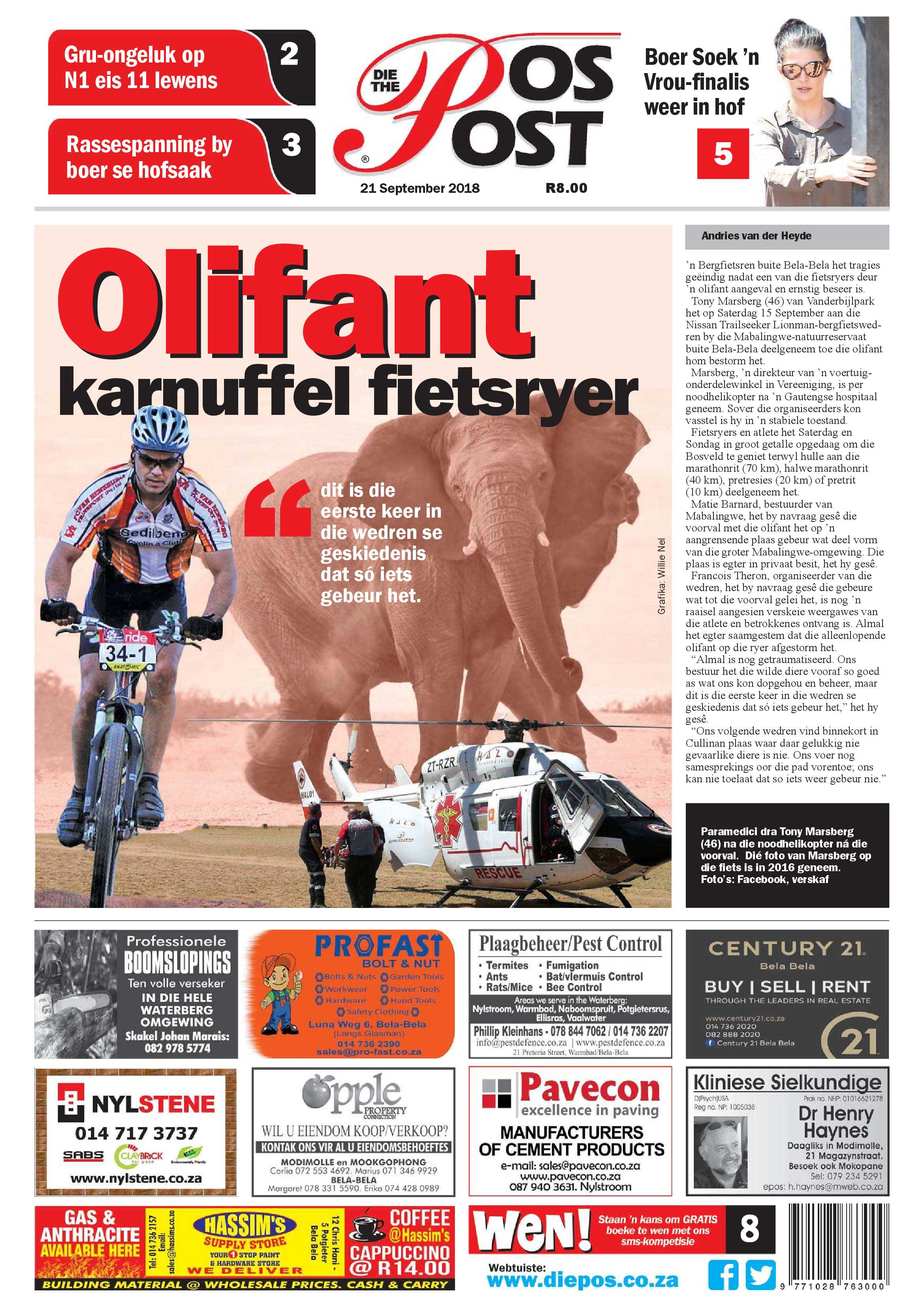 Die Pos: 21 September 2018 page 1