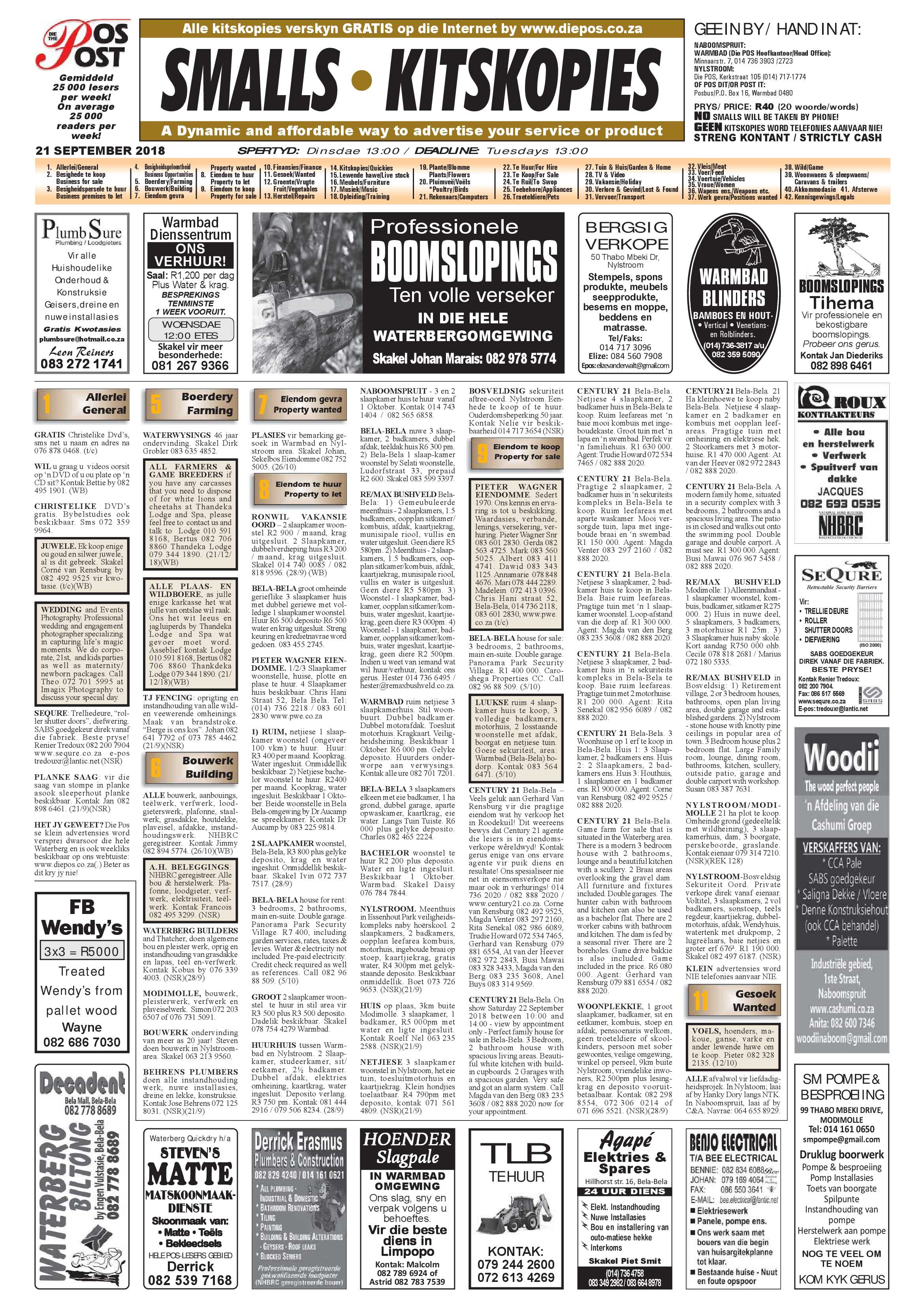 Die Pos: 21 September 2018 page 16