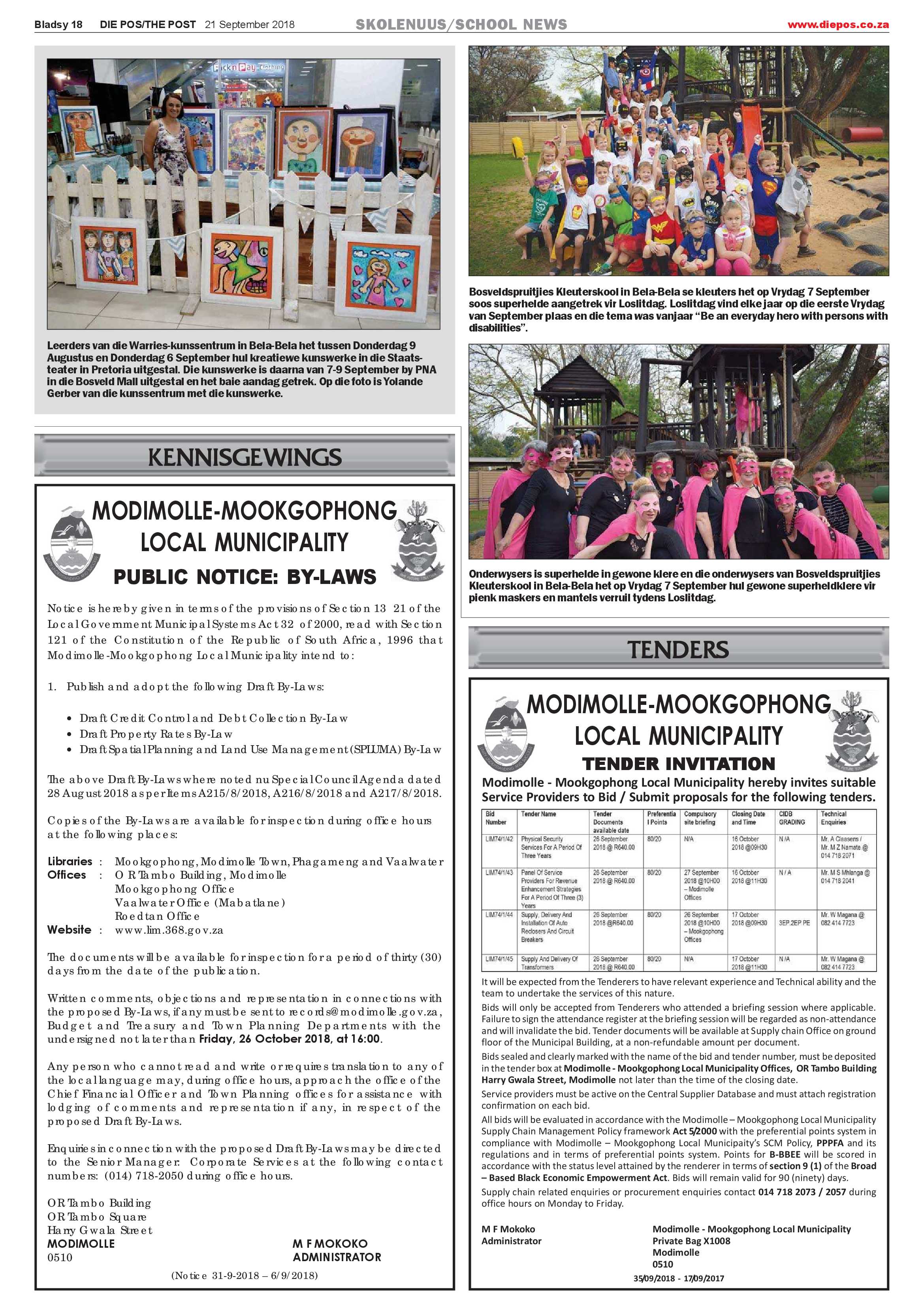 Die Pos: 21 September 2018 page 18