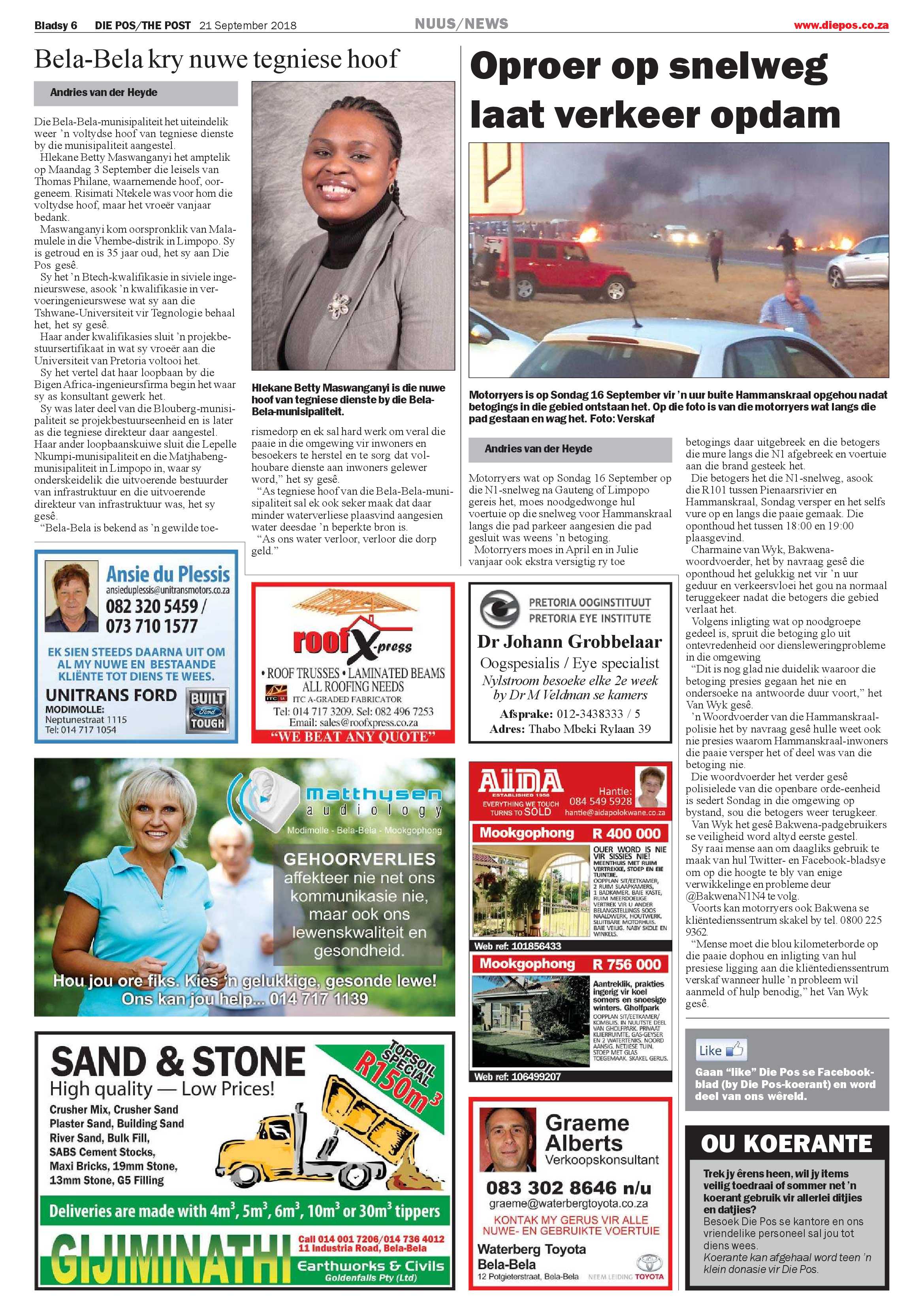 Die Pos: 21 September 2018 page 6