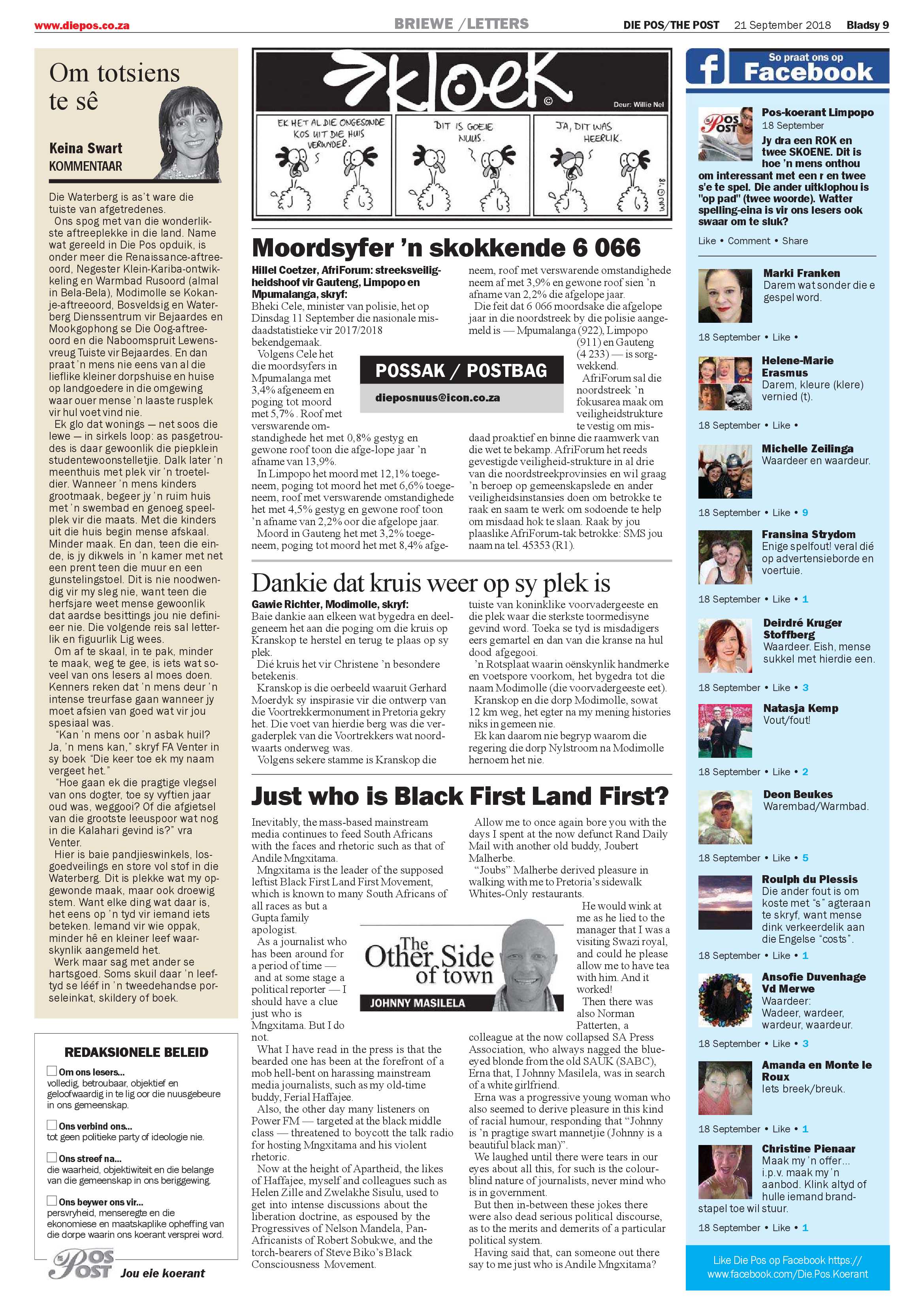 Die Pos: 21 September 2018 page 9