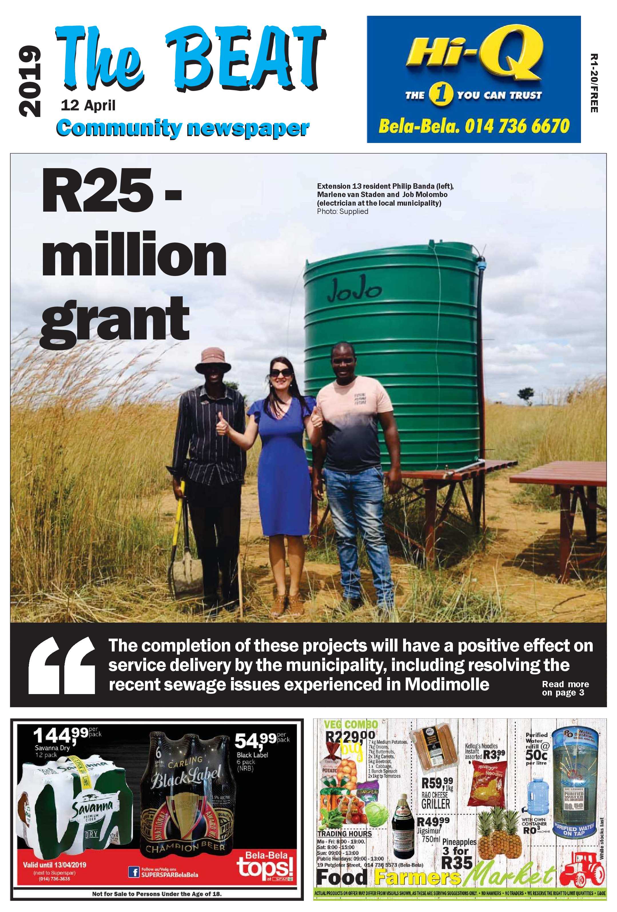 The Beat 12 April 2019 page 1