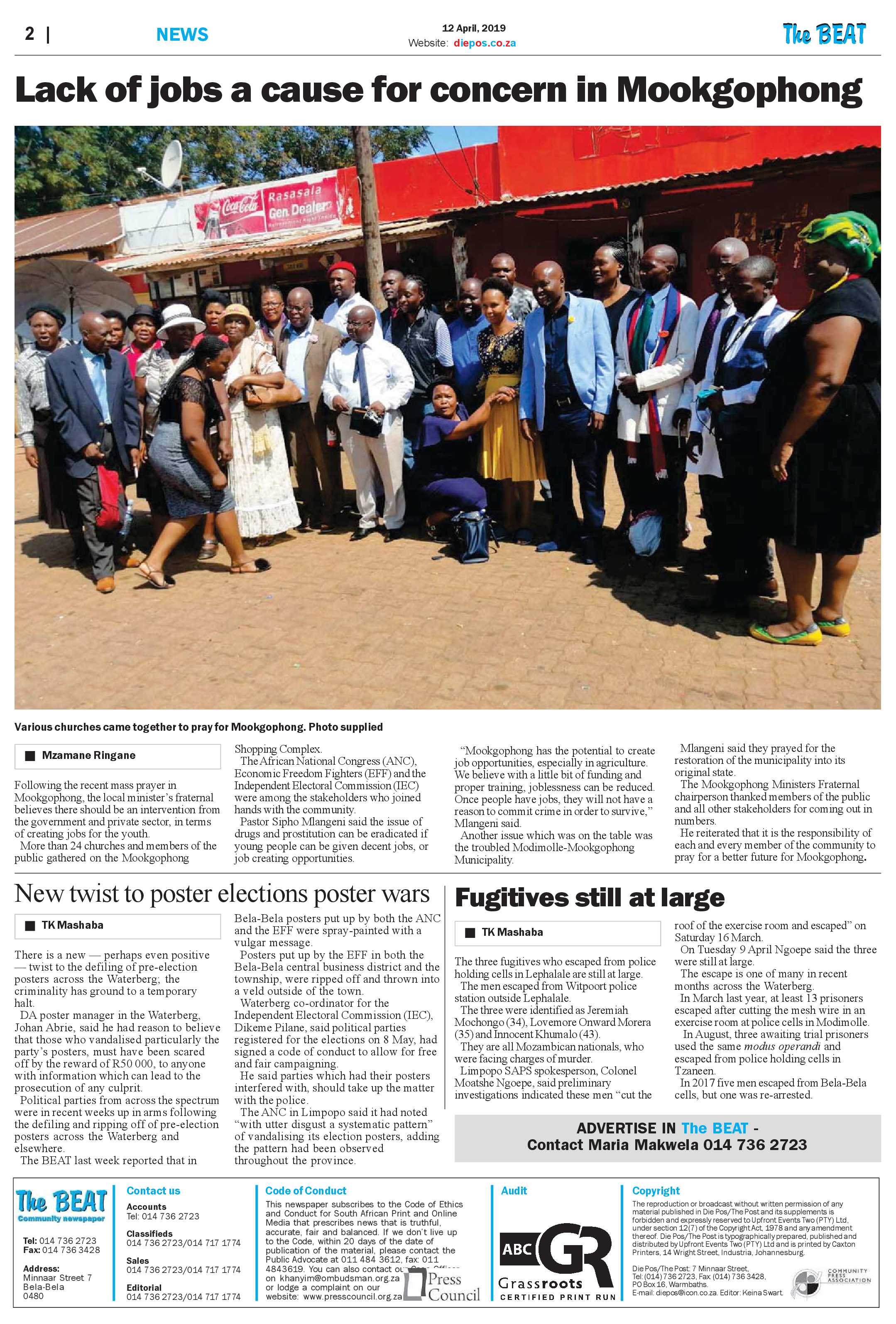 The Beat 12 April 2019 page 2