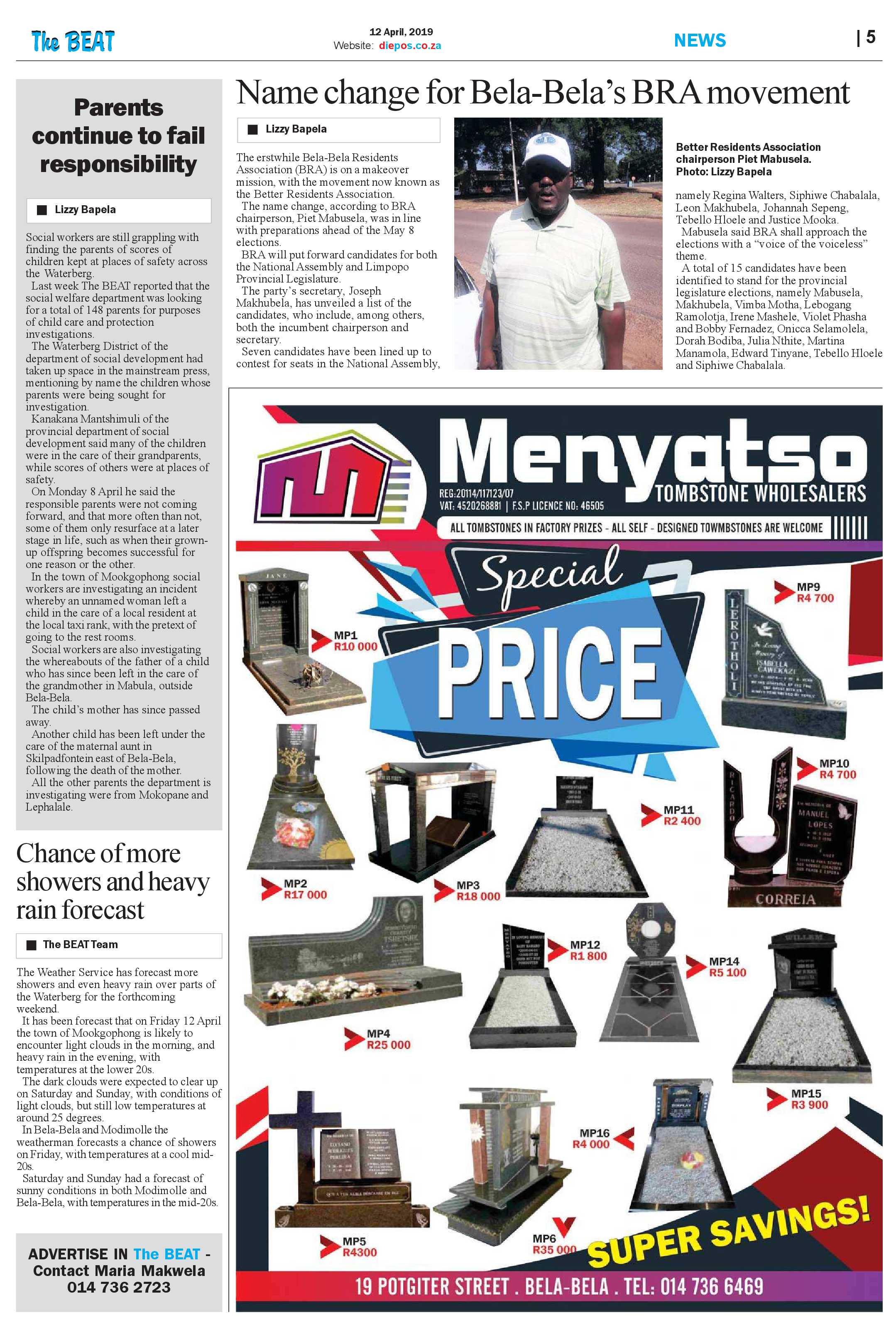 The Beat 12 April 2019 page 5