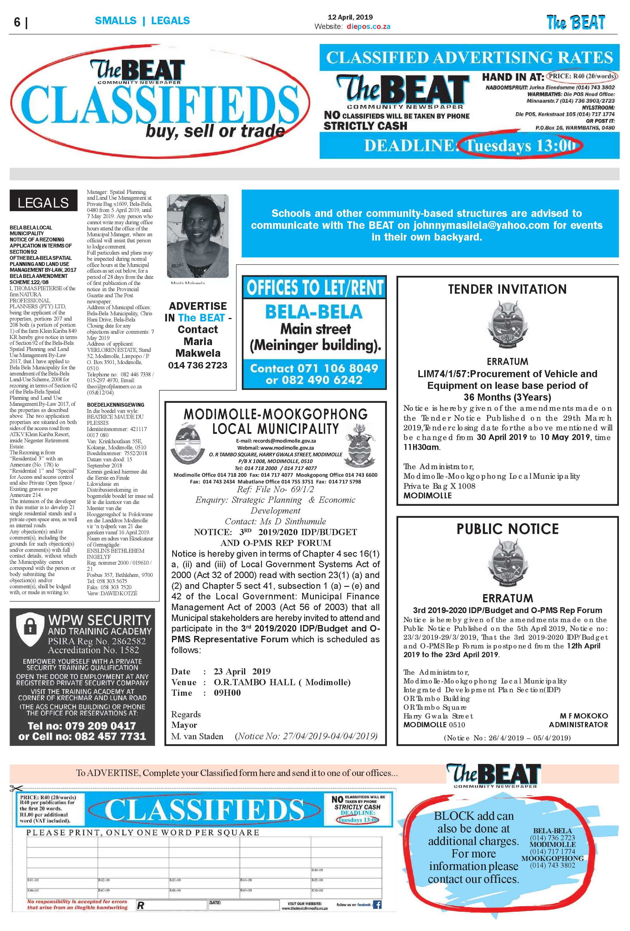 The Beat 12 April 2019 page 6