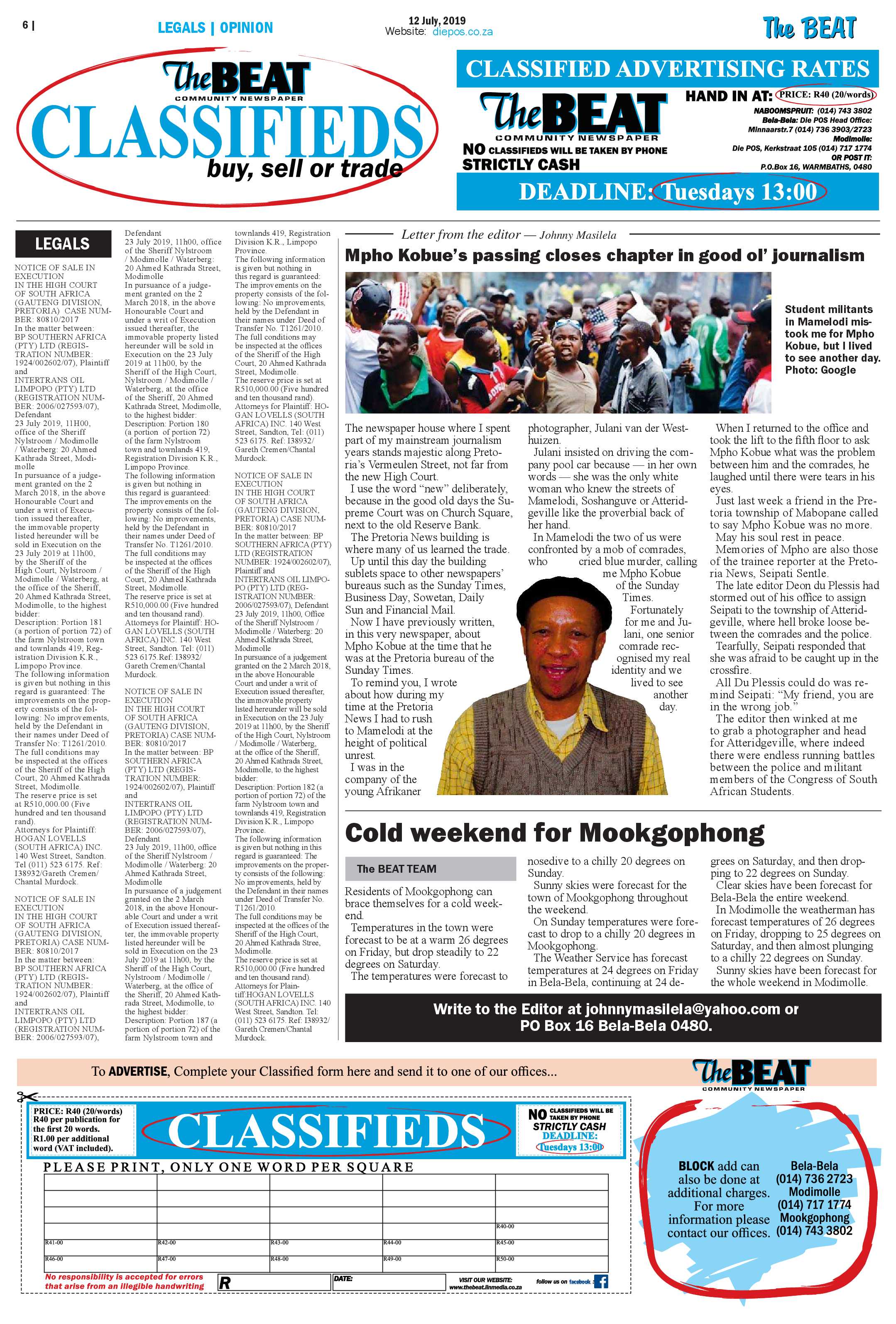 The Beat 12 July 2019 page 6